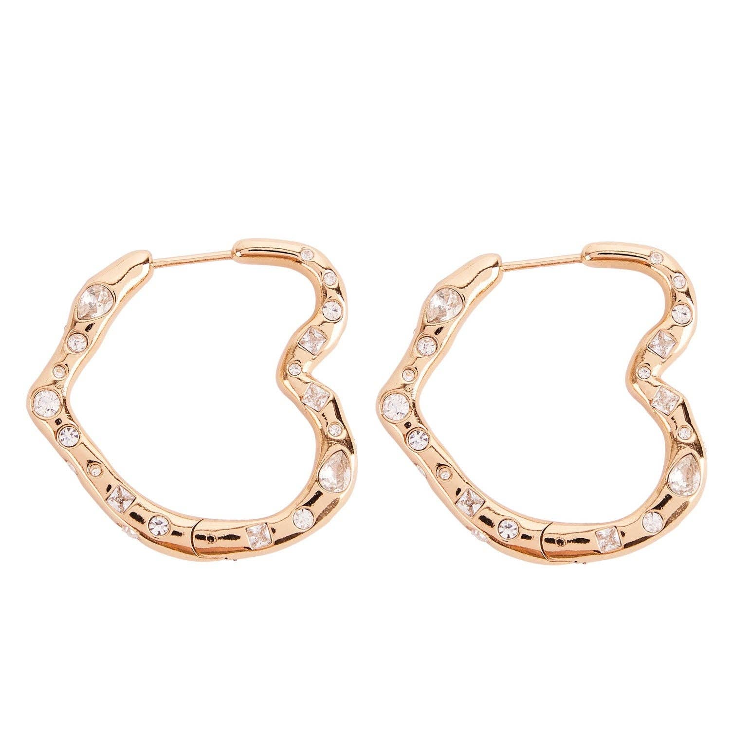 Eros Heart Hoop Earrings | Mignonne Gavigan