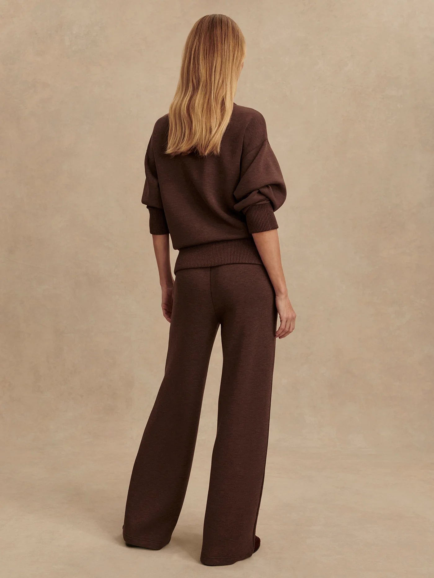 The Wide Leg Pant (30") - Coffee Bean Marl | Varley