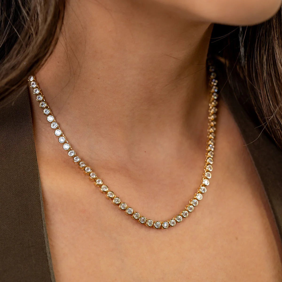 Mali Tennis Necklace | Bracha