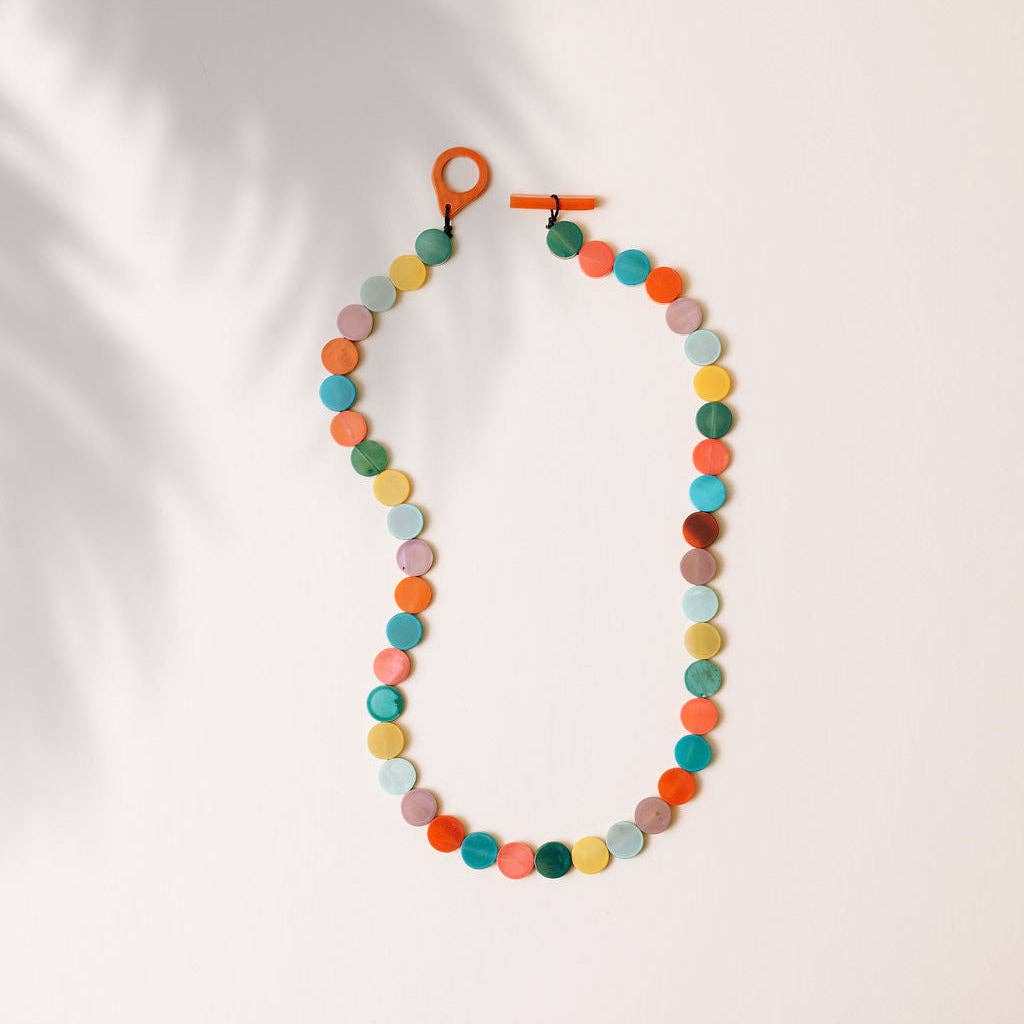 Rainbow Confetti Necklace | Sunshine Tienda