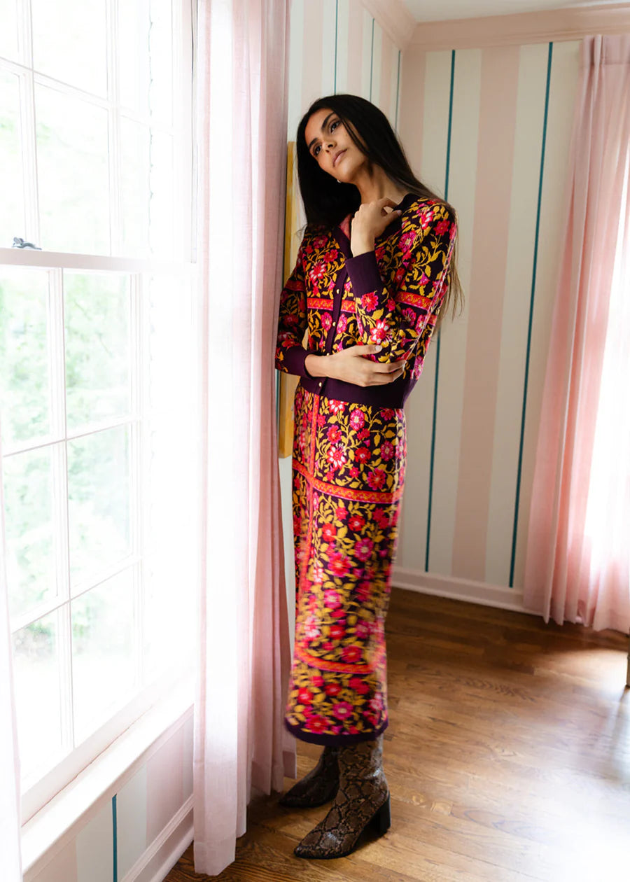 Vivian Skirt - Golden Floral | Alden Adair