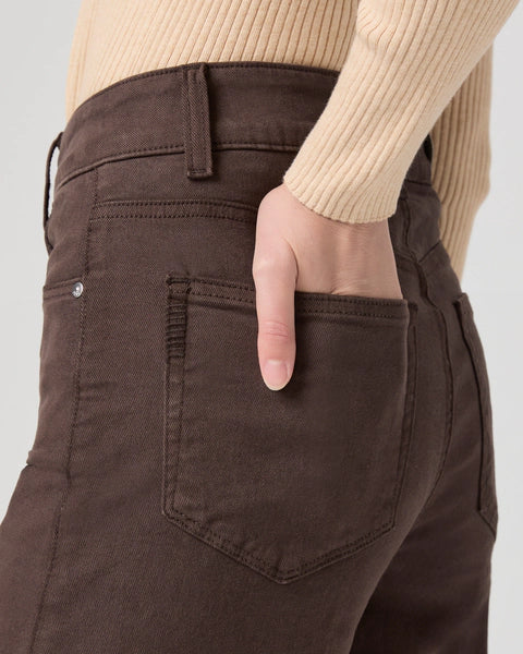 Sasha Ankle Wide Leg Jean - Rich Chocolate | Paige