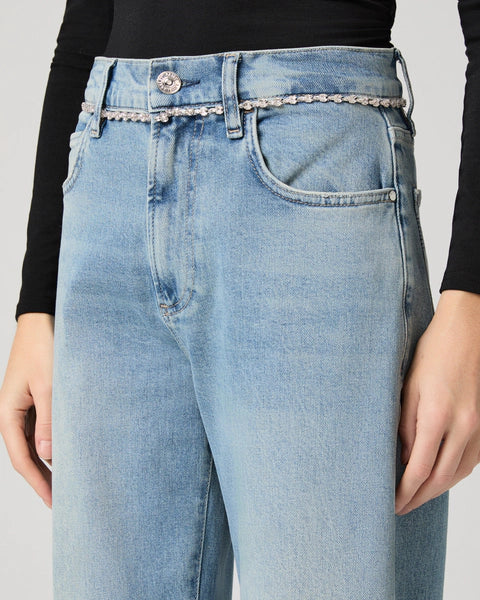 Arellia Ankle Barrel Leg Jean - Cosmic Embellished | Paige