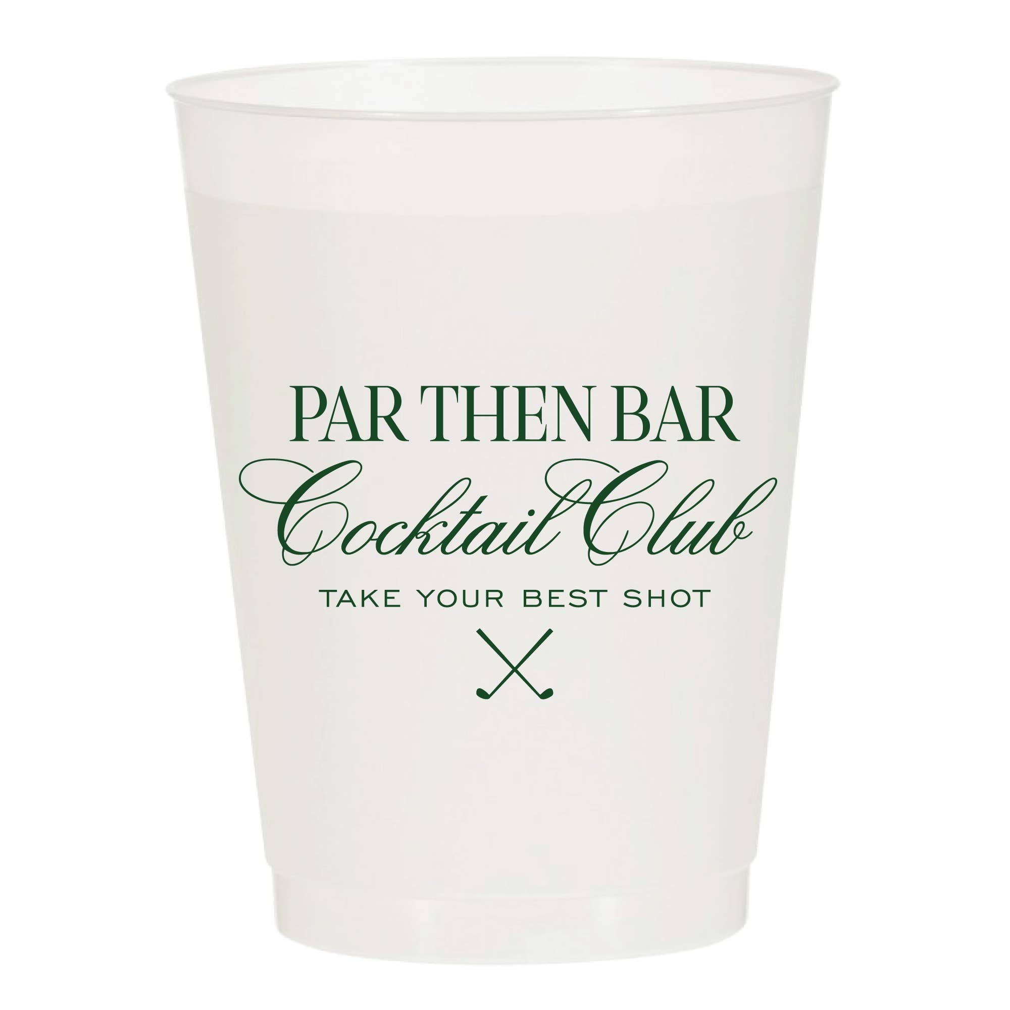 Par Then Bar Frosted Cups