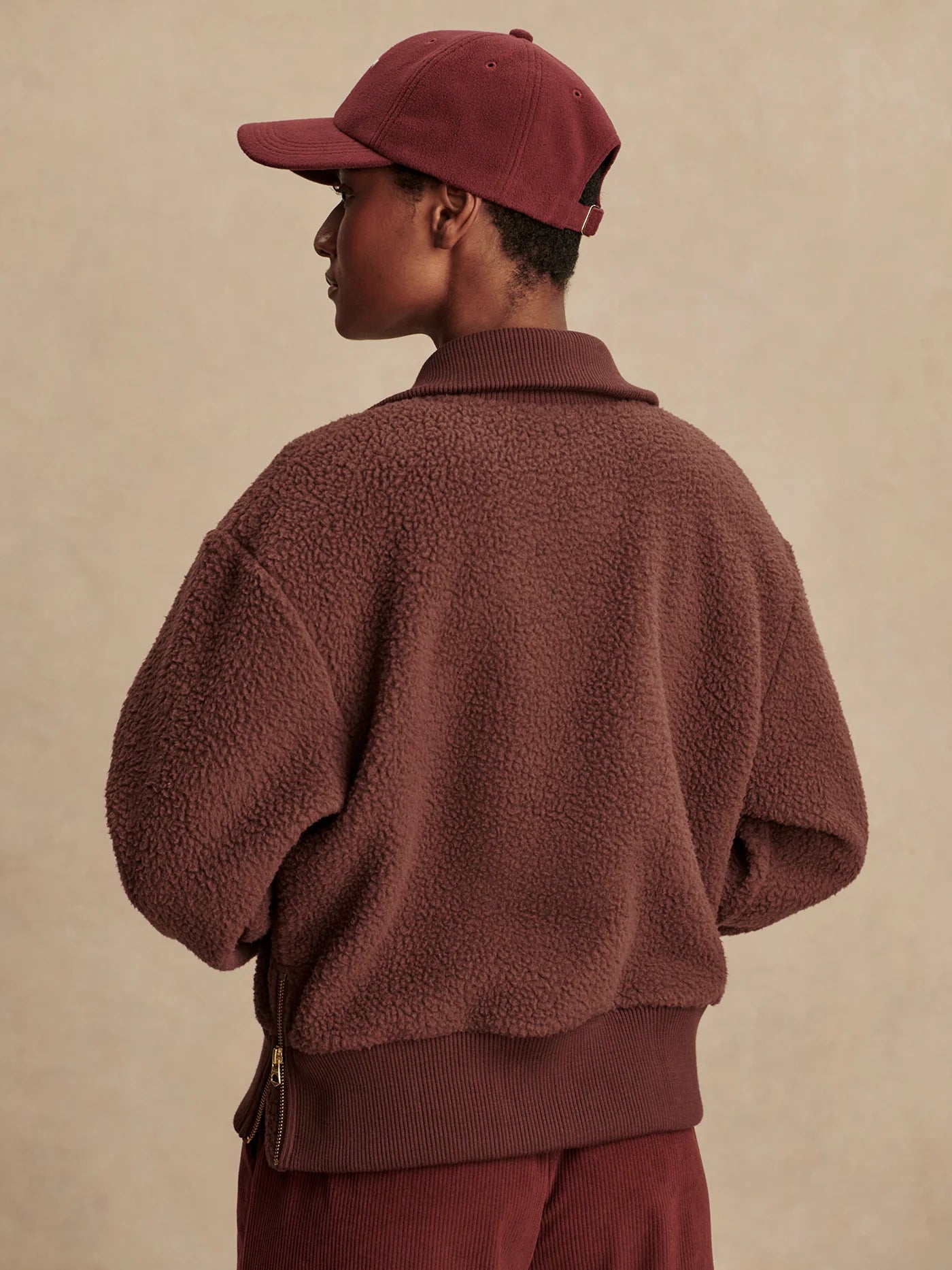 Roselle Half Zip Fleece - Deep Mahogany | Varley