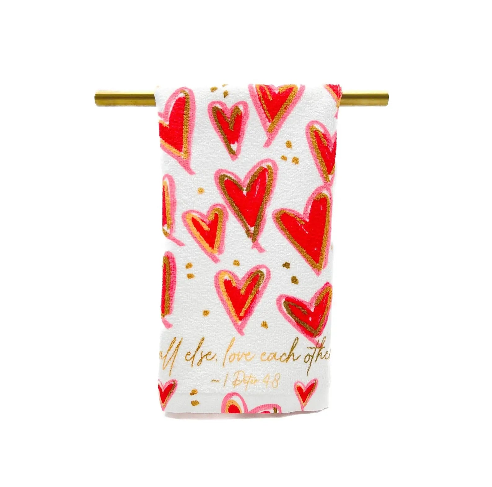 Love Each Other Deeply Tea Towel