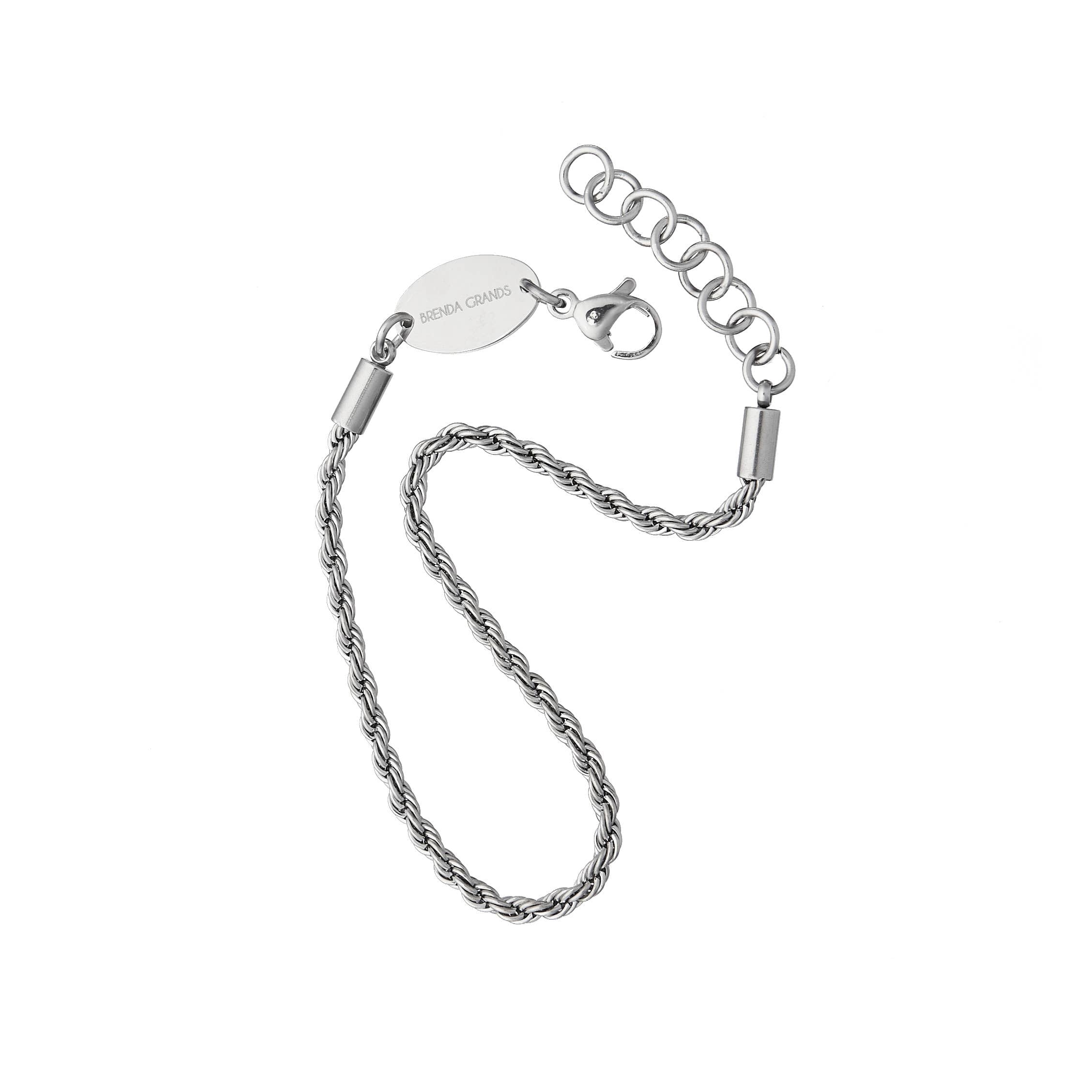 Rope Dainty Bracelet Silver | Brenda Grands