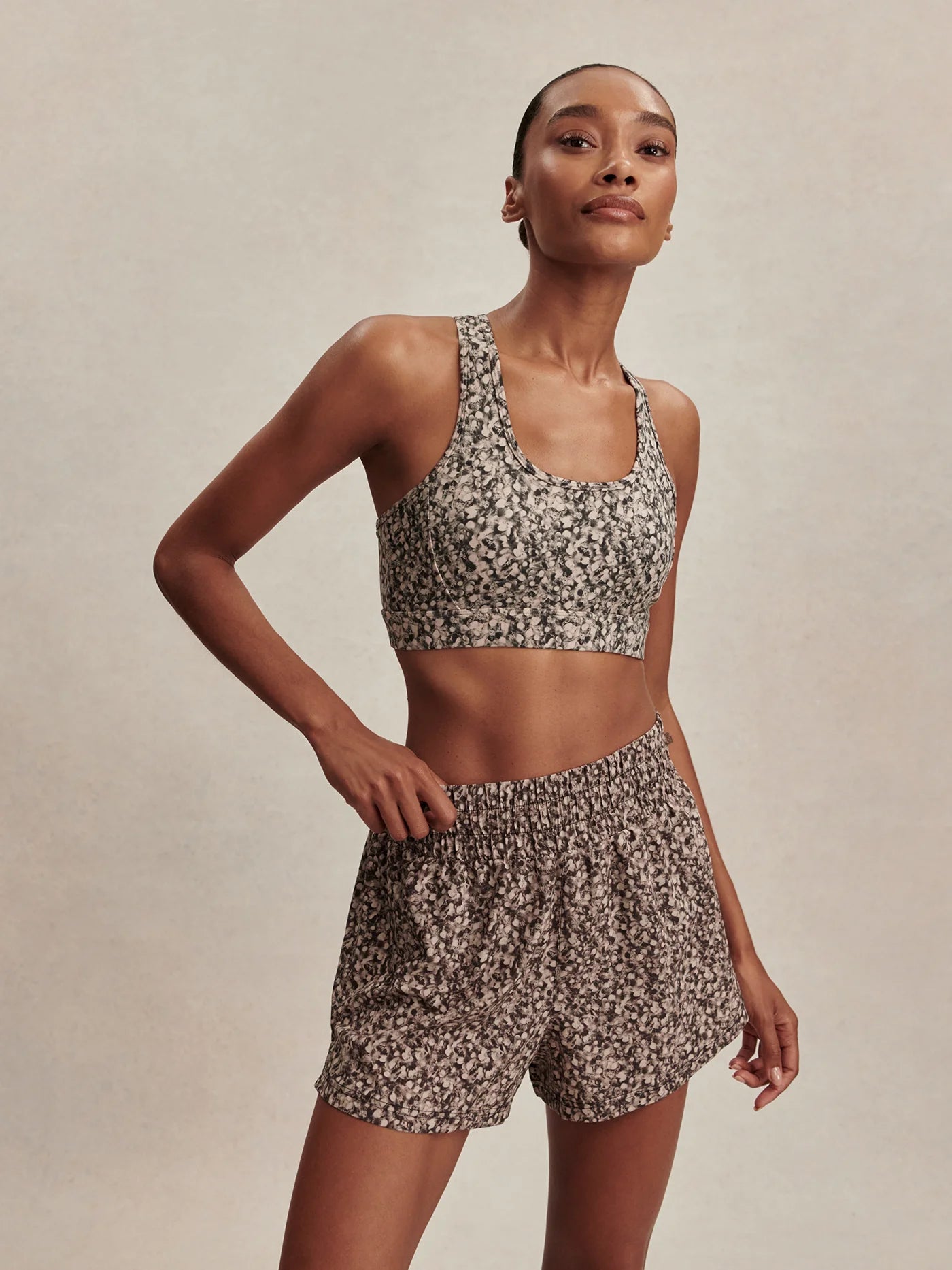 Kallin Running Short (3") - Dappled Floral | Varley