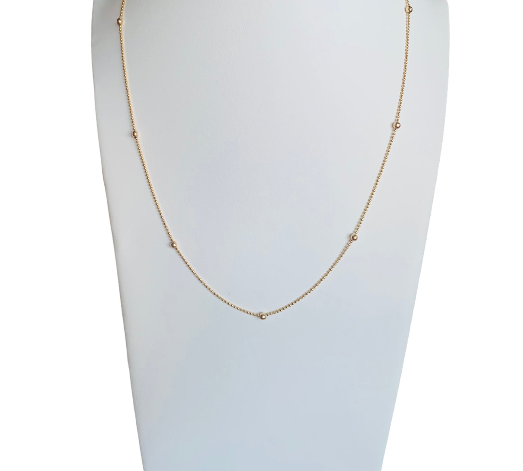 24" Studded Ball Chain Necklace | LOREN