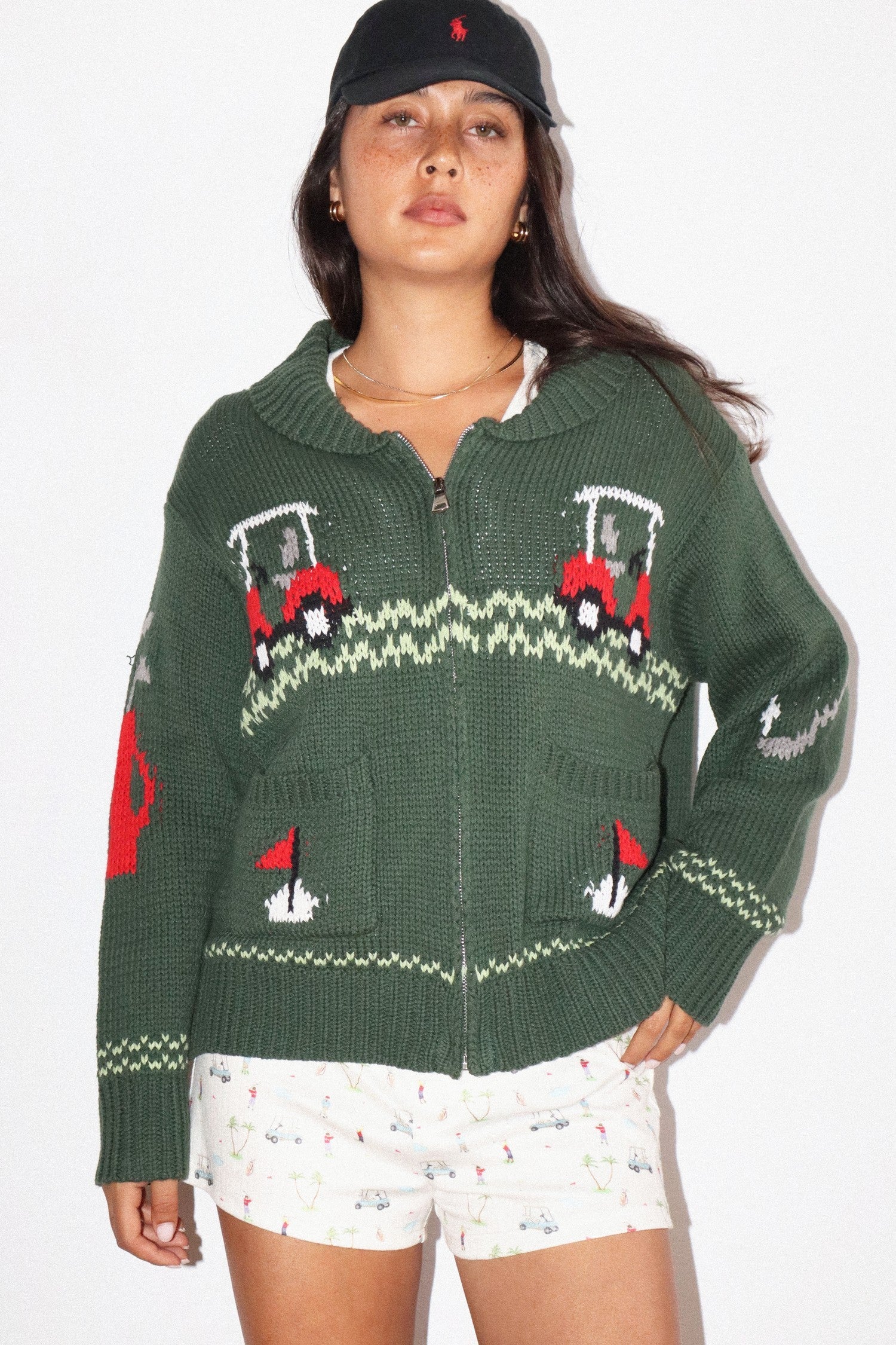 Meet Me At The Course Zip Sweater