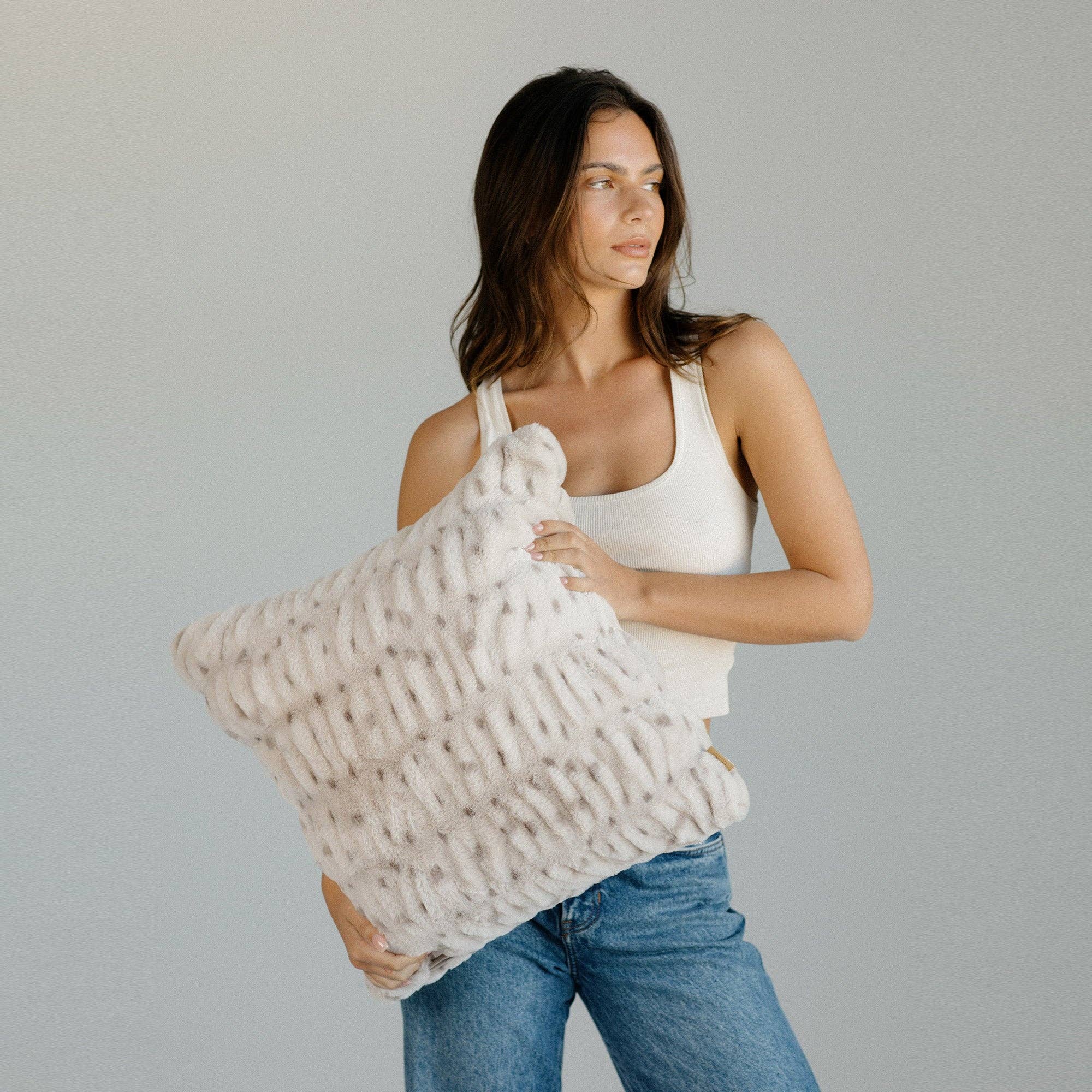 Rainy Day Pillow: Square | Lola Blankets