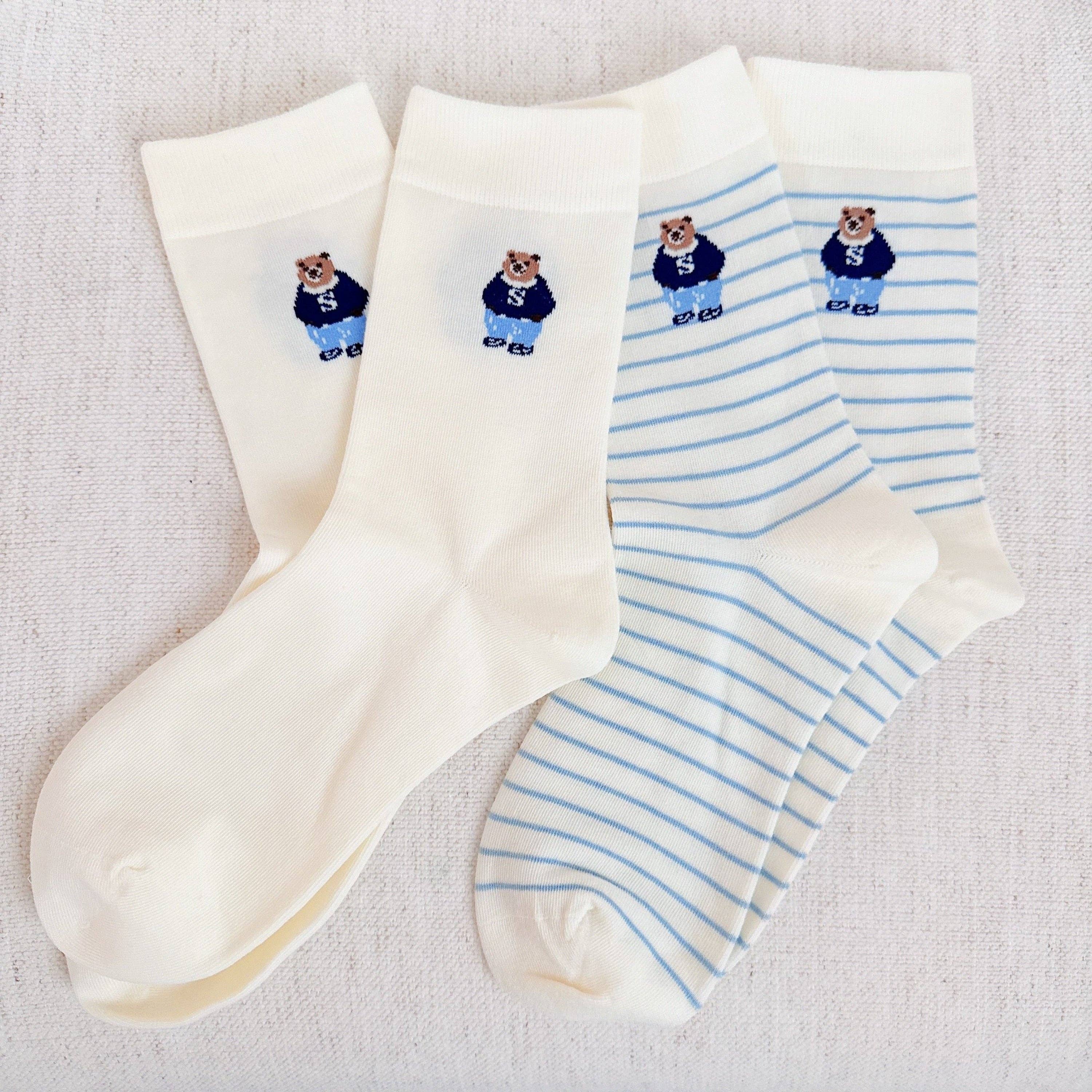 Preppy Bear Socks