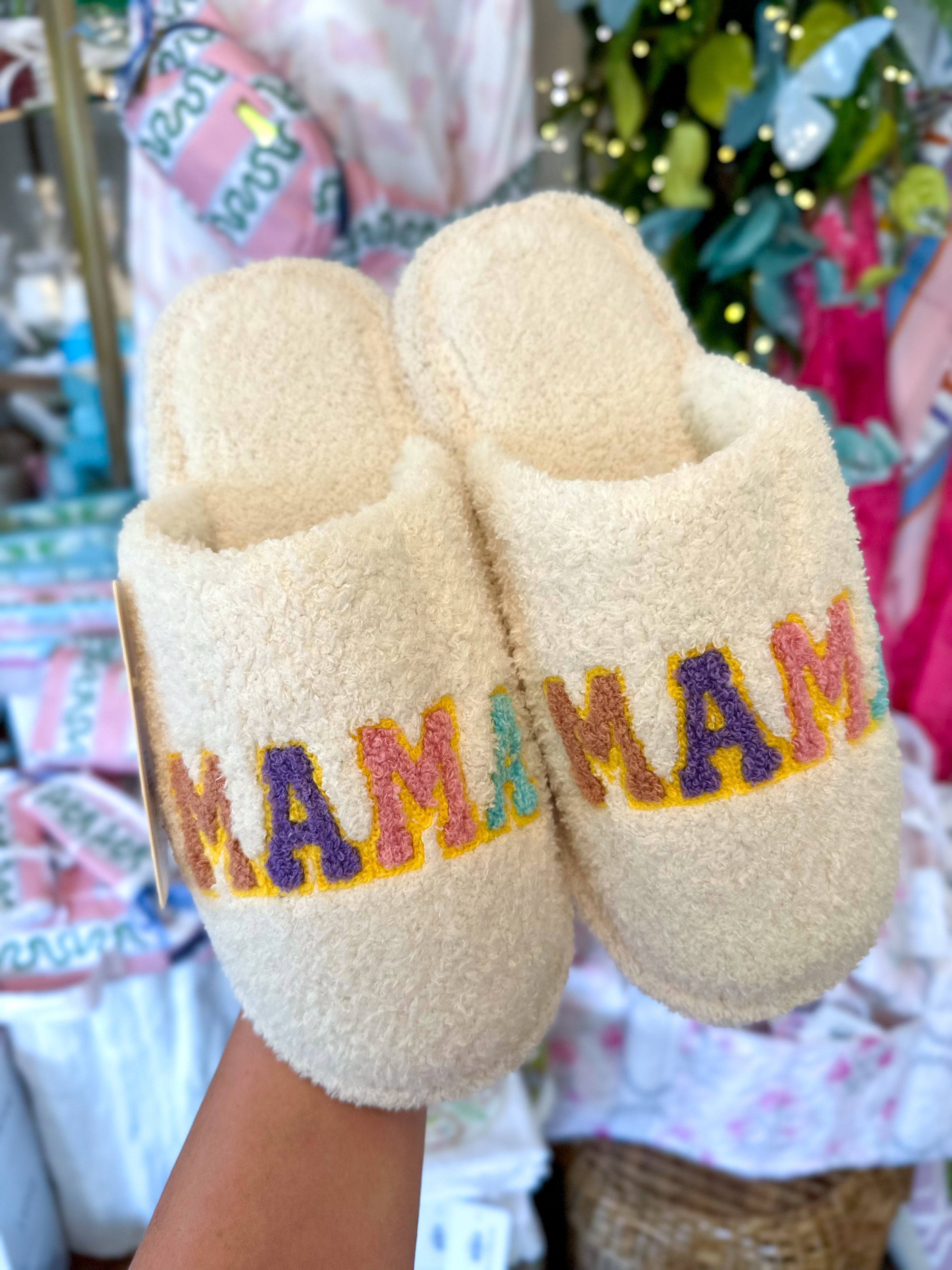 MAMA Lettered Home Slippers