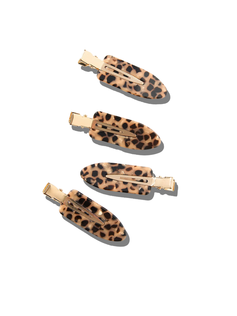 4pc Creaseless Clip Set | Eco-Friendly Acetate | Solar Eclipse