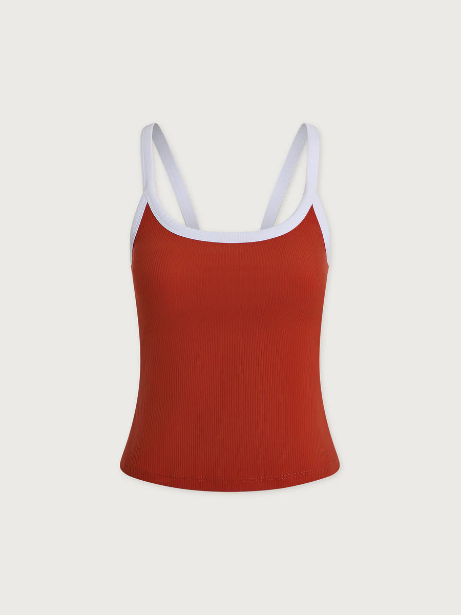 Theon Scoop Neck Tank - Baked Apple | Varley
