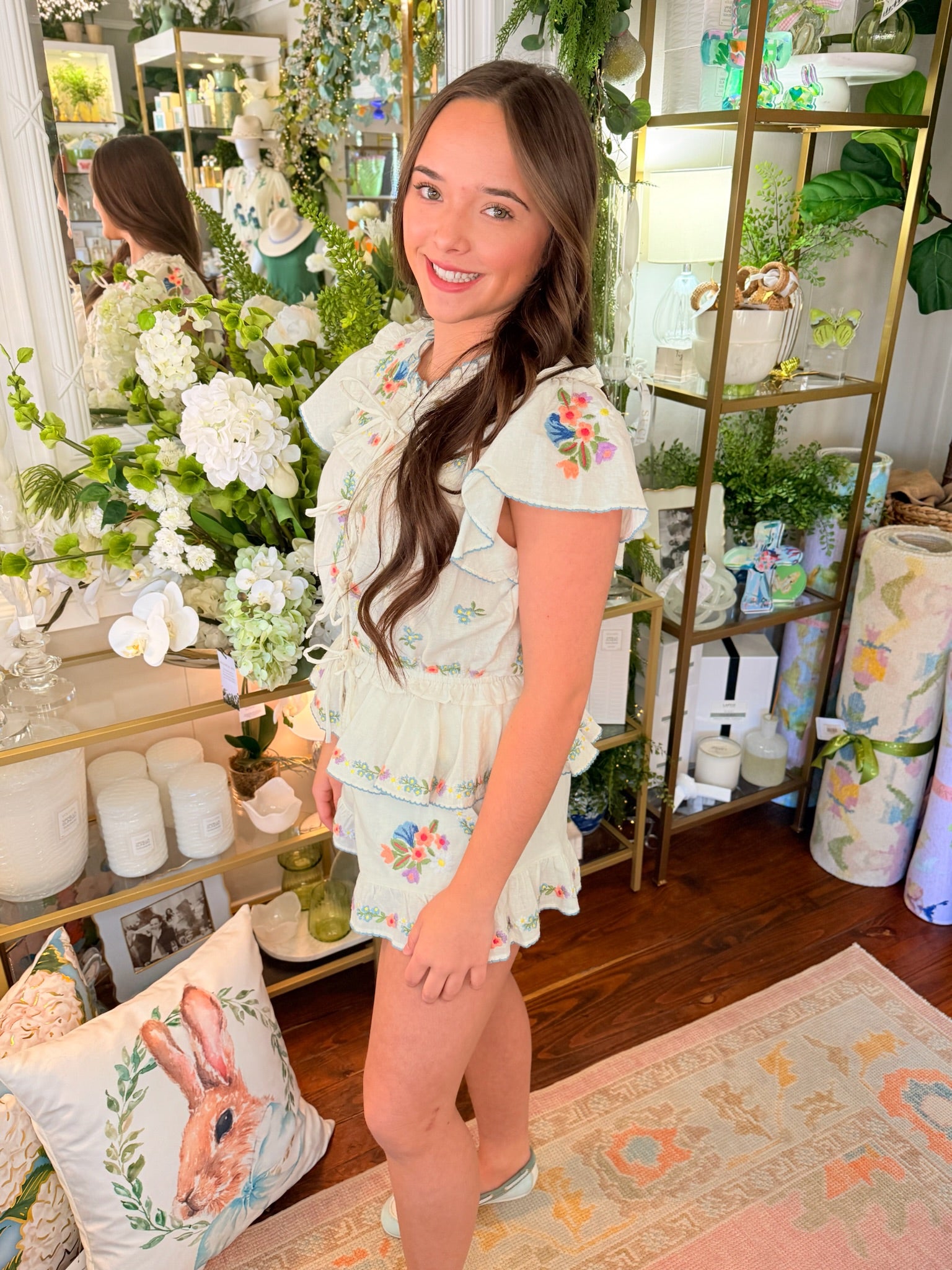 Cannes Shorts - Wild Meadow Embroidery | Show Me Your Mumu