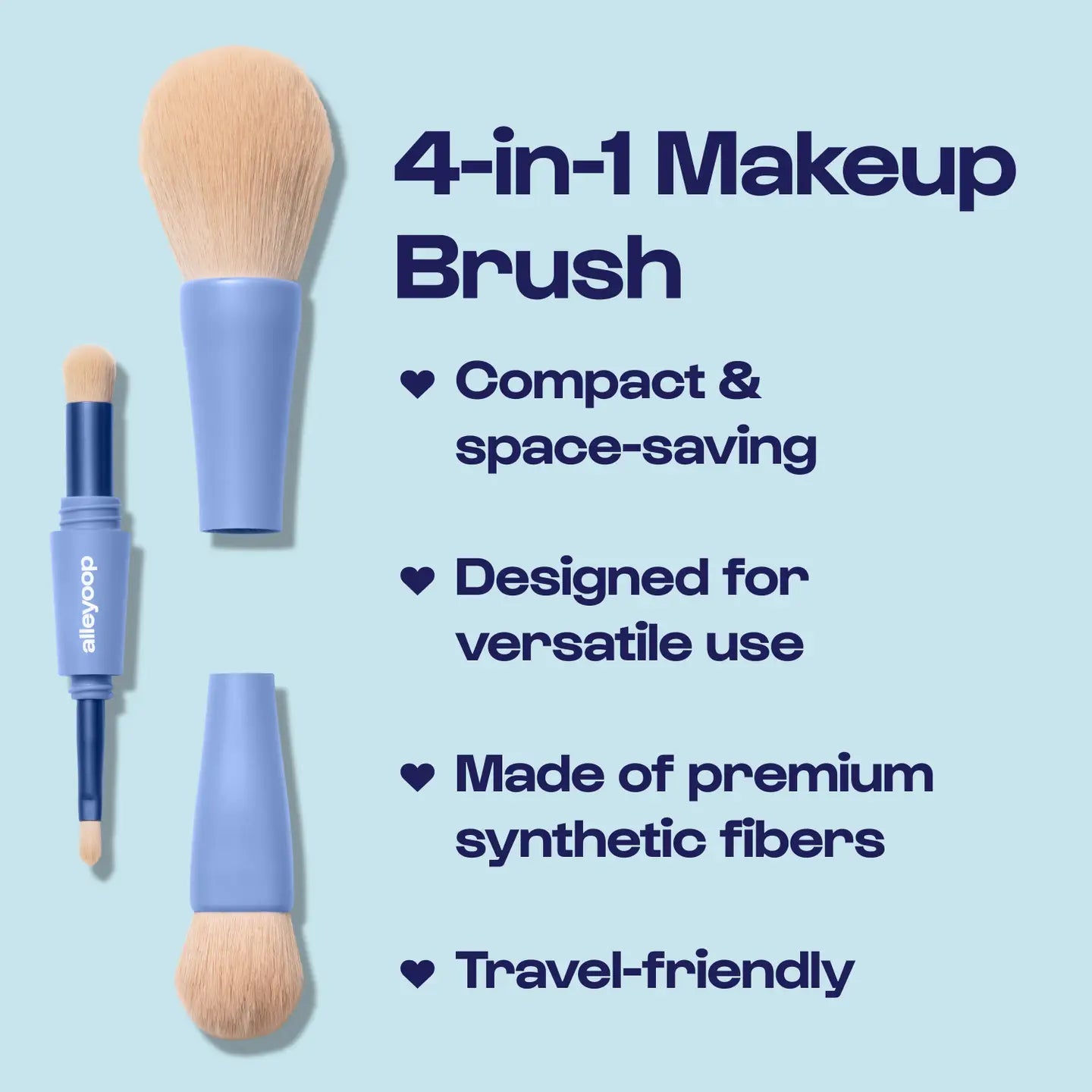 Multi-Tasker & Overachiever 4 in 1 Makeup Brushes