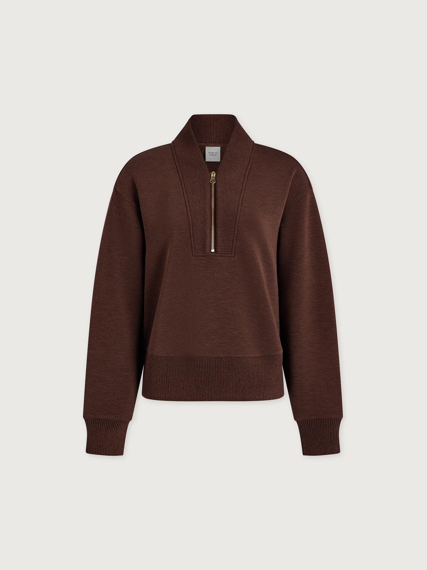 Sally Half Zip Sweat - Coffee Bean Marl | Varley