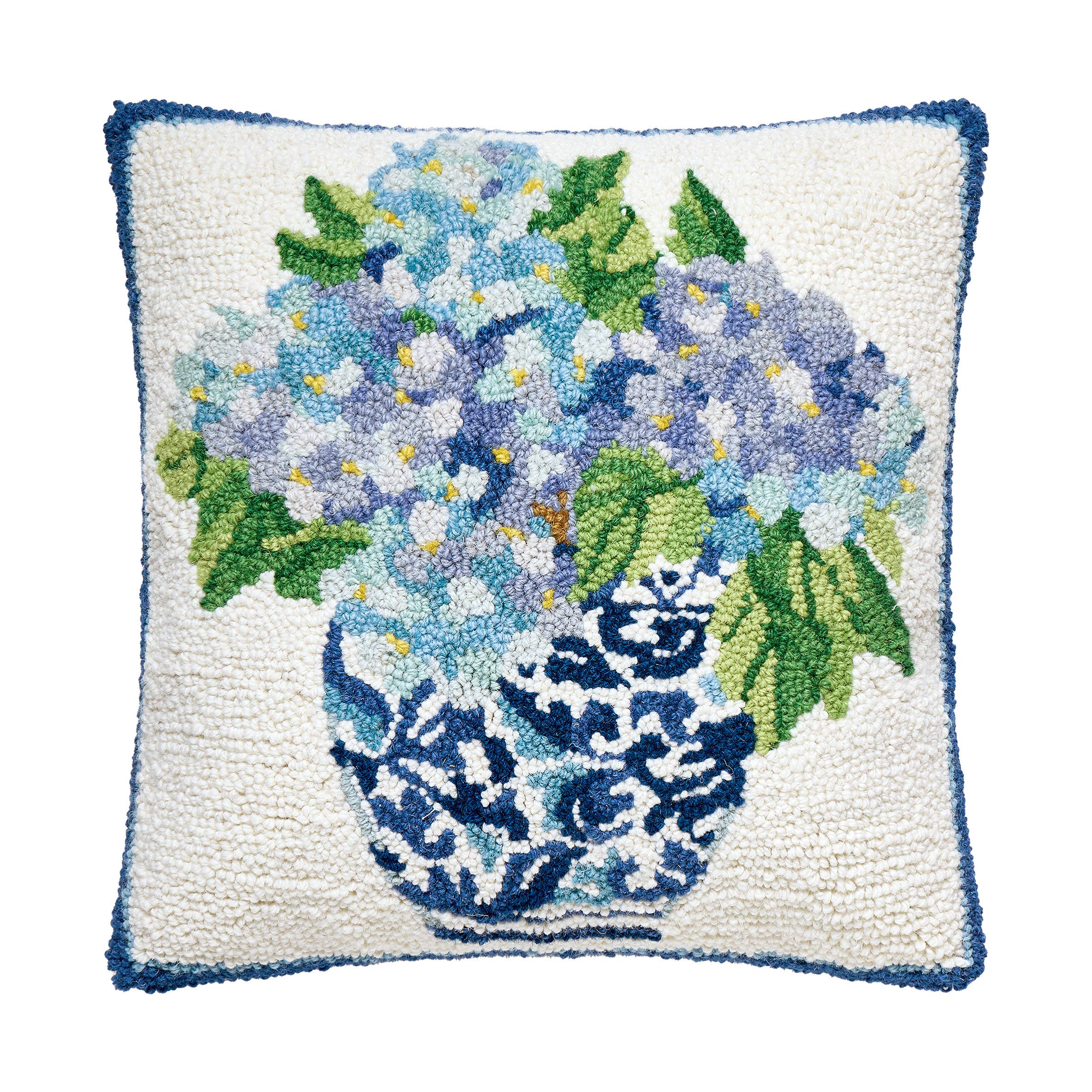 Rhapsody In Blue II Hook Pillow - Sally Eckman Roberts