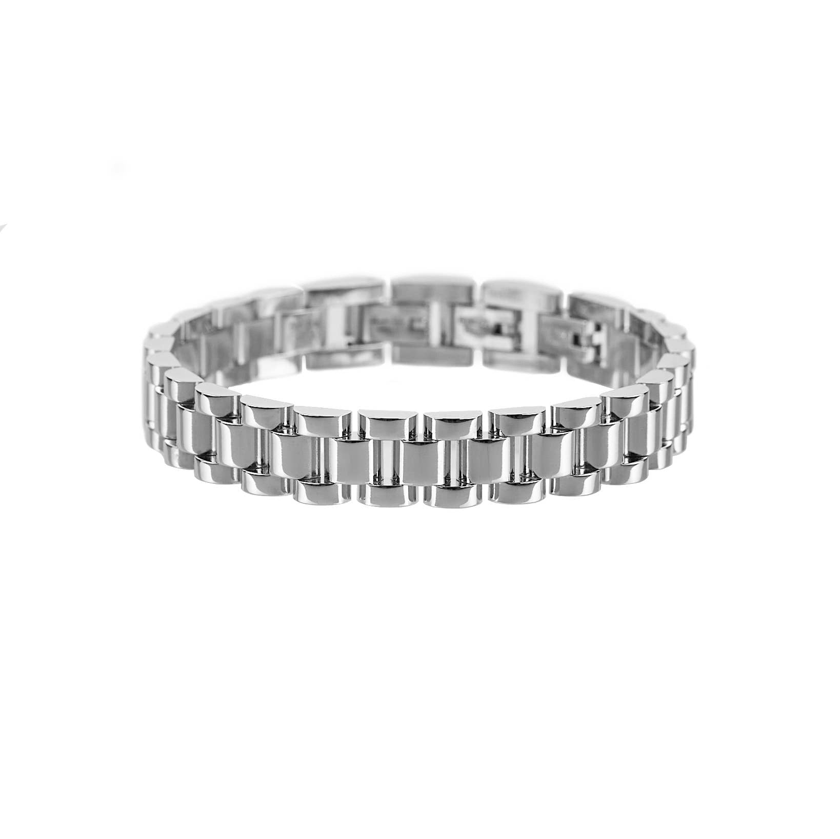 Silver Watch Band Bracelet | Brenda Grands