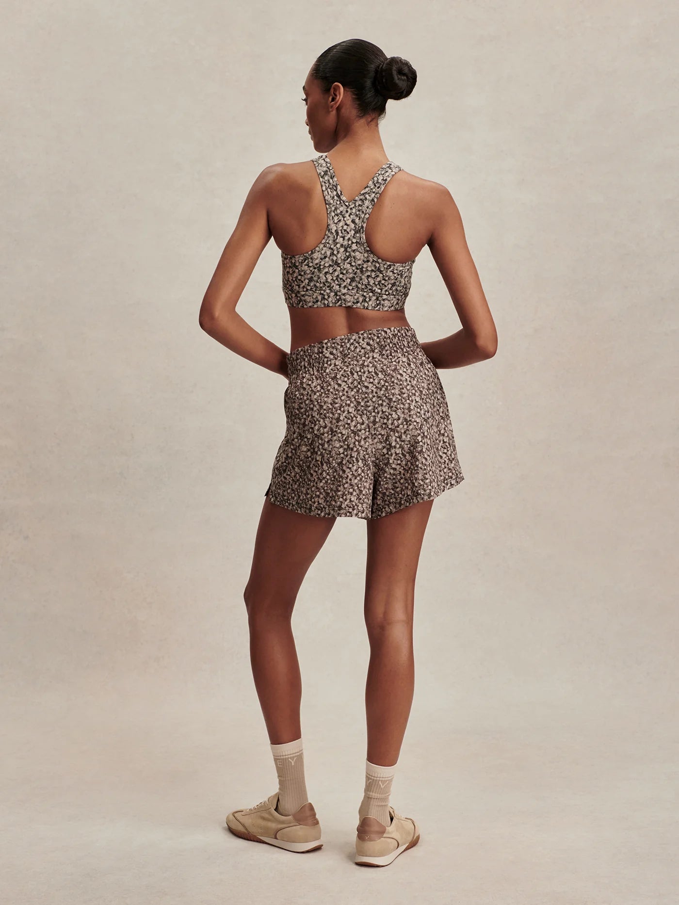 Kallin Running Short (3") - Dappled Floral | Varley