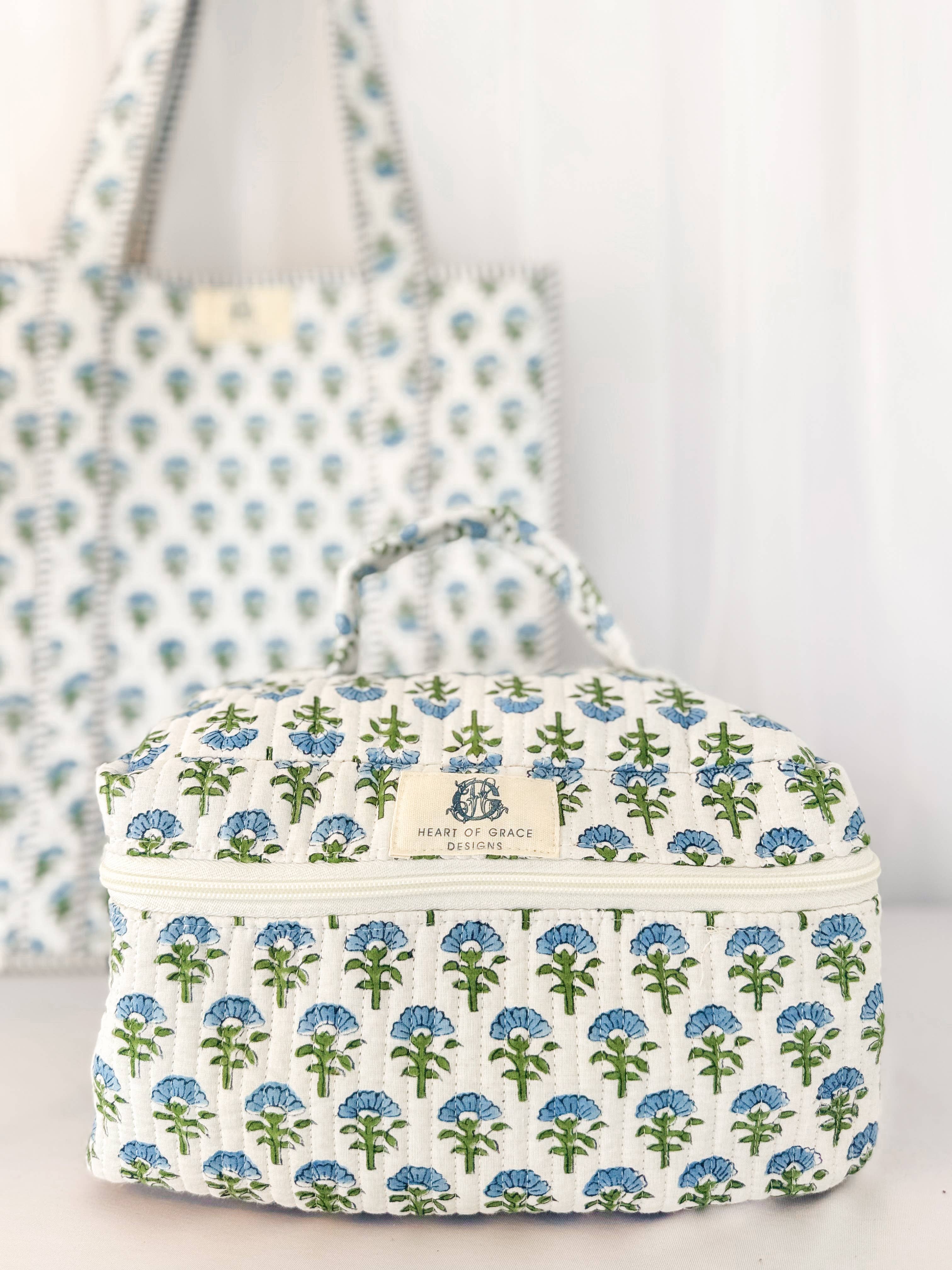 Carolina | Quilted Cosmetic Bags