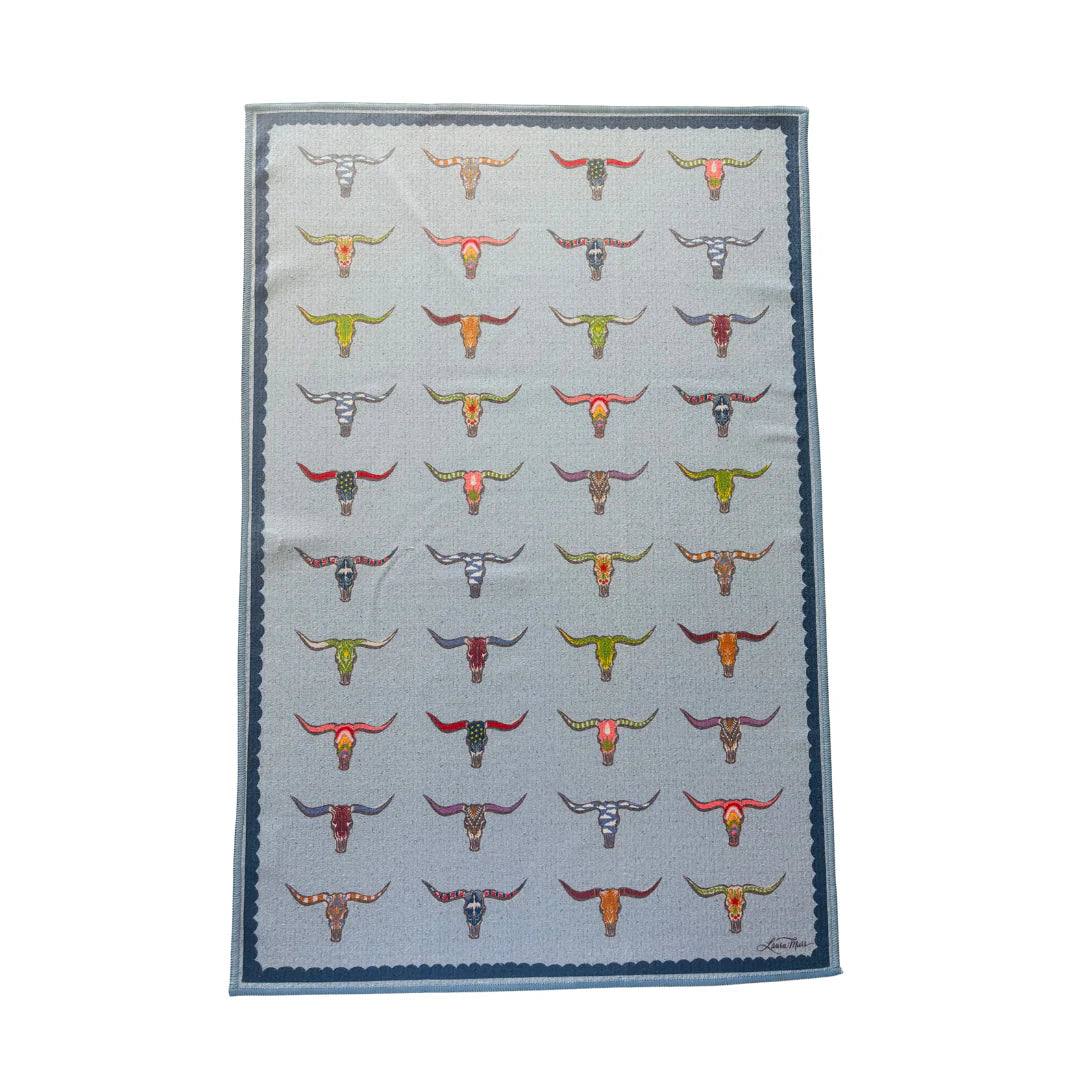 Longhorn Double-Sided Tea Towel