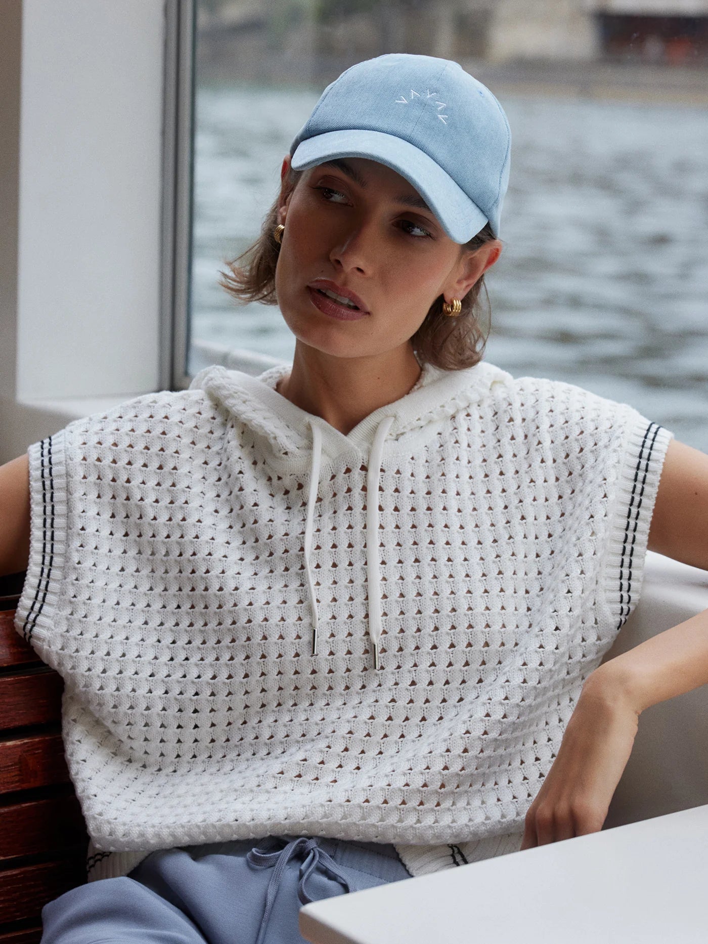Vittoria Knit Hoodie - Snow White | VARLEY