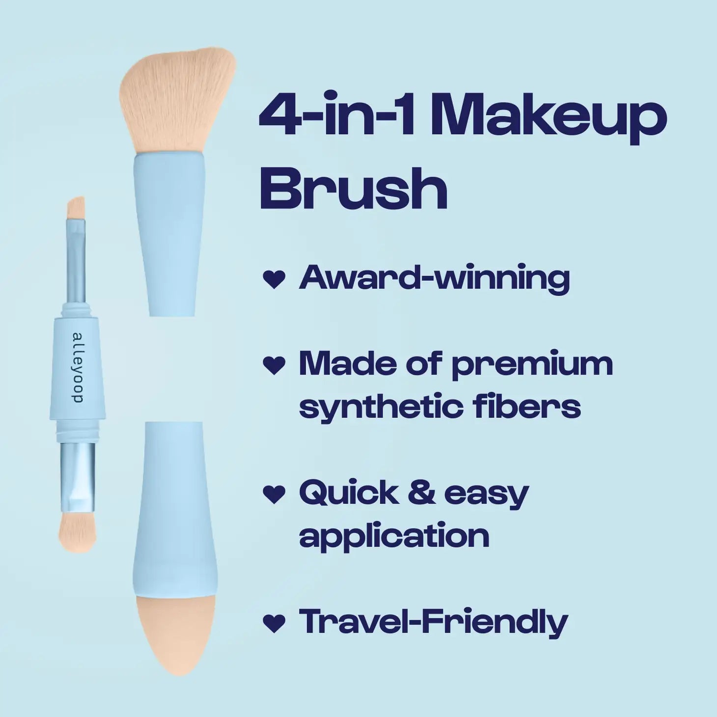 Multi-Tasker & Overachiever 4 in 1 Makeup Brushes