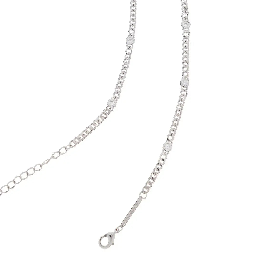 Silver CZ Dainty Choker