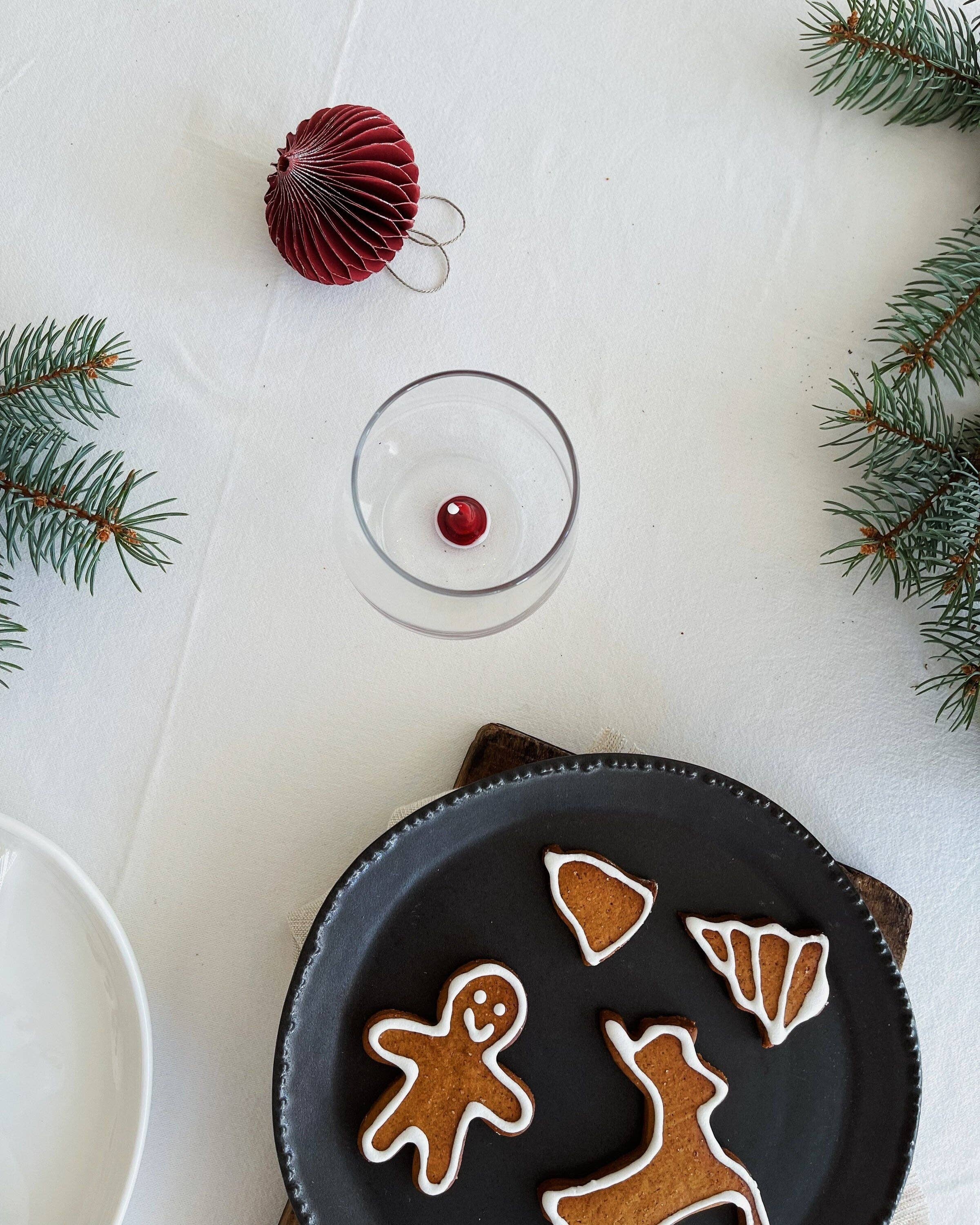 Santa Hat Wine Glass