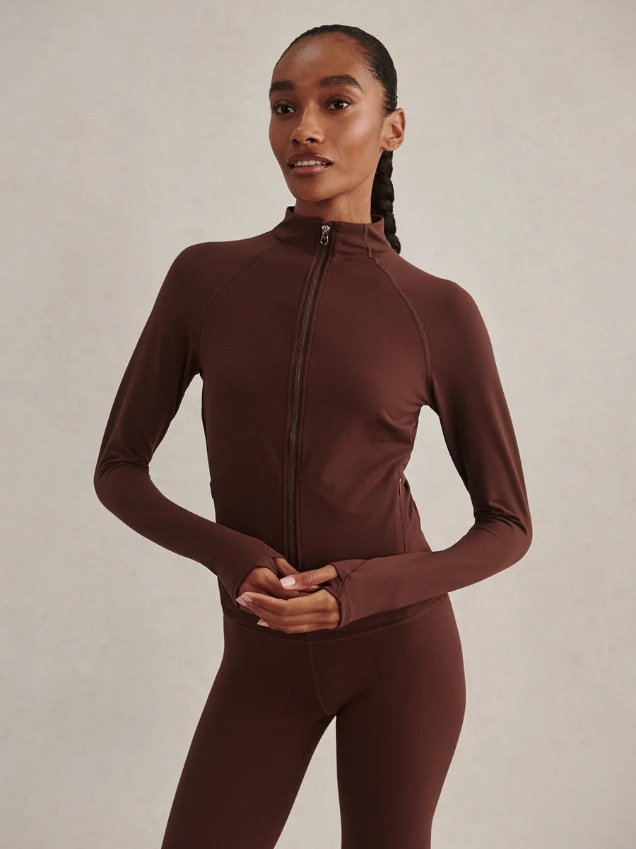 Always Zip-Through Sweat - Mahogany | Varley