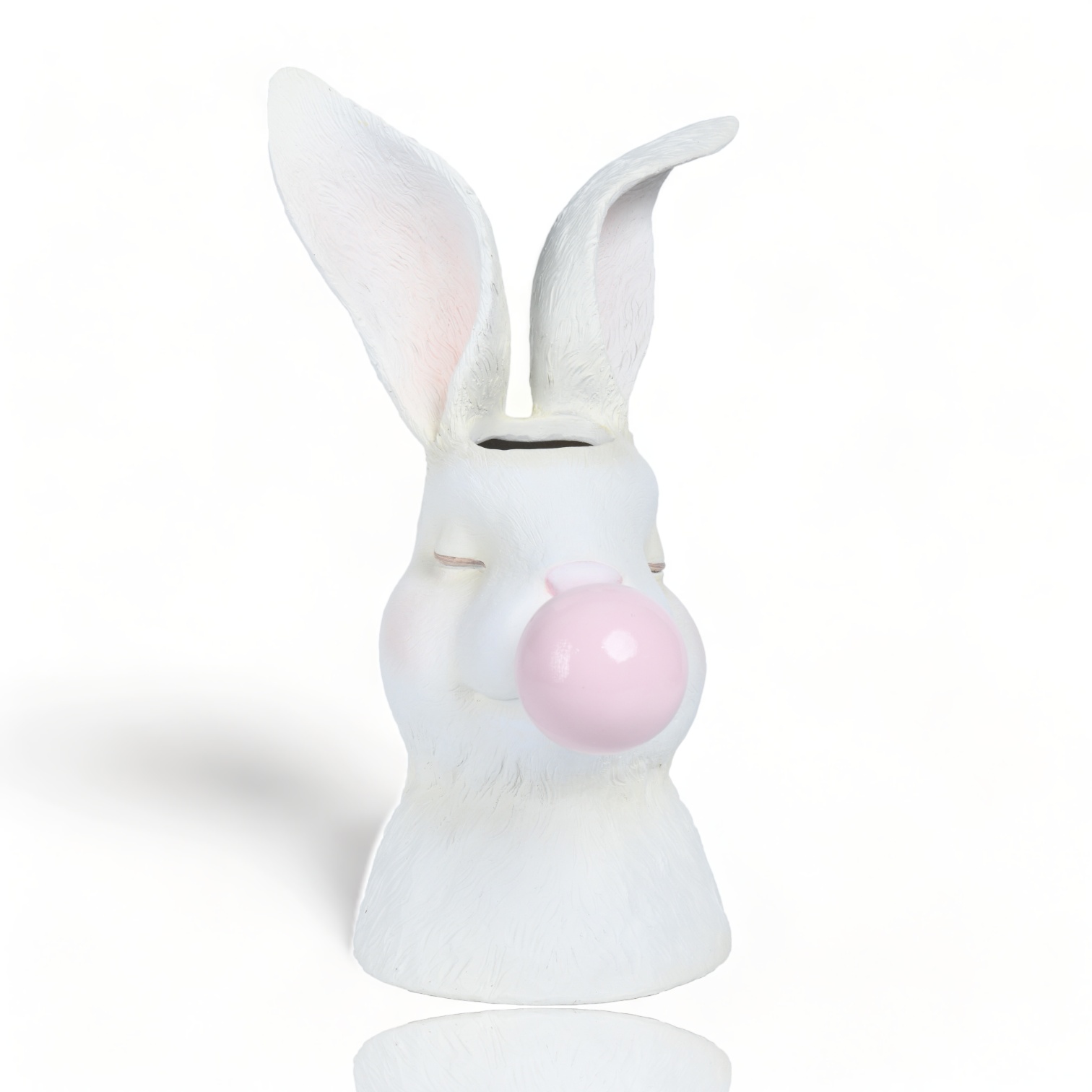 12in Bunny Blowing Bubble Vase: Spring Confections