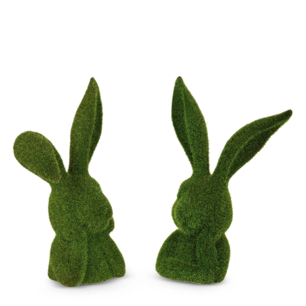 Moss Thinking Rabbit Bust (10")