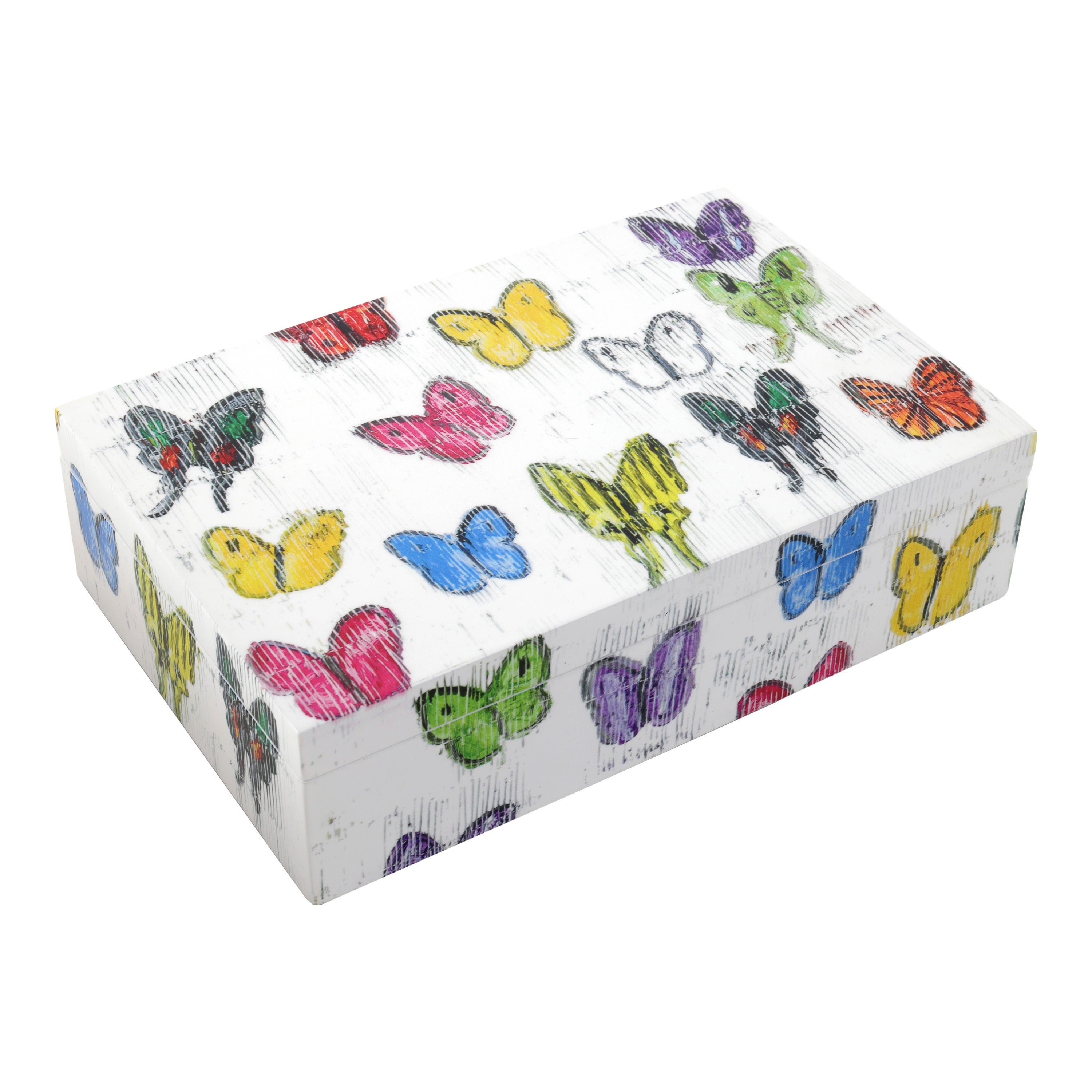 Butterfly Dance Lacquer Box | Hunt Slonem