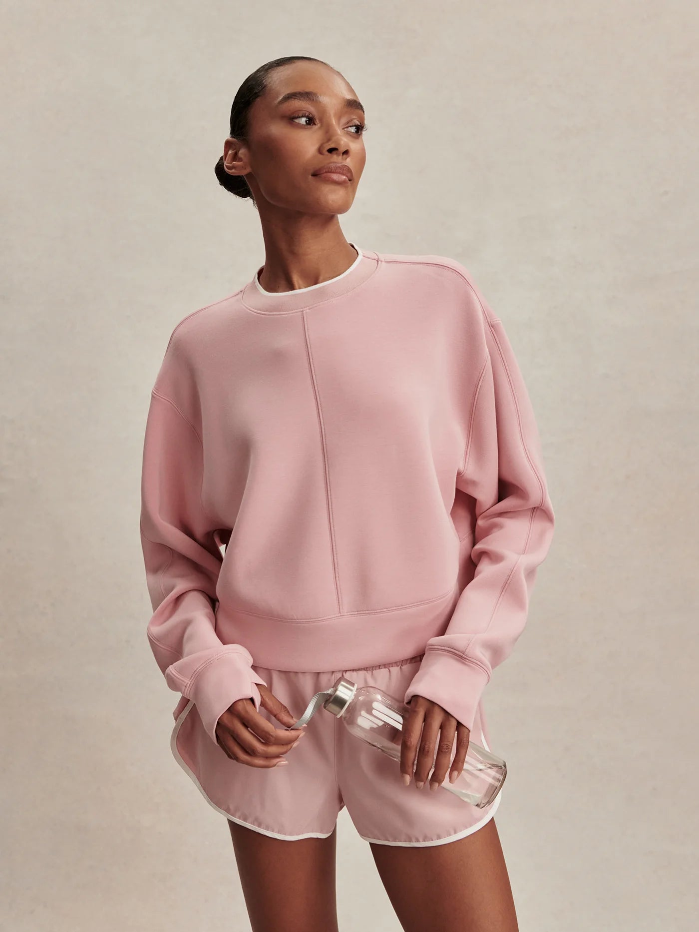 Tasmin Cropped Sweat - Zephyr Mauve | Varley