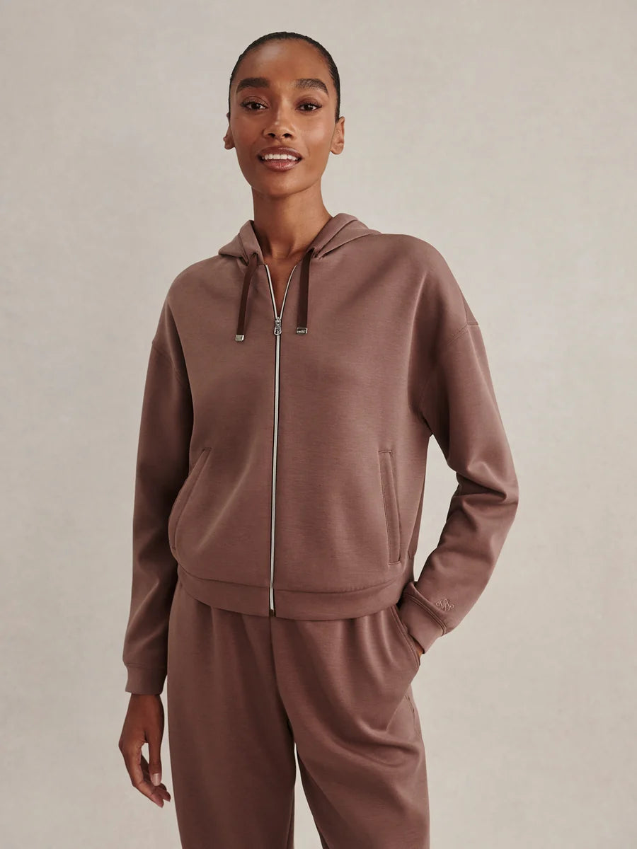 Jorgie Zip-Through Hoodie - Coffee Quartz | Varley