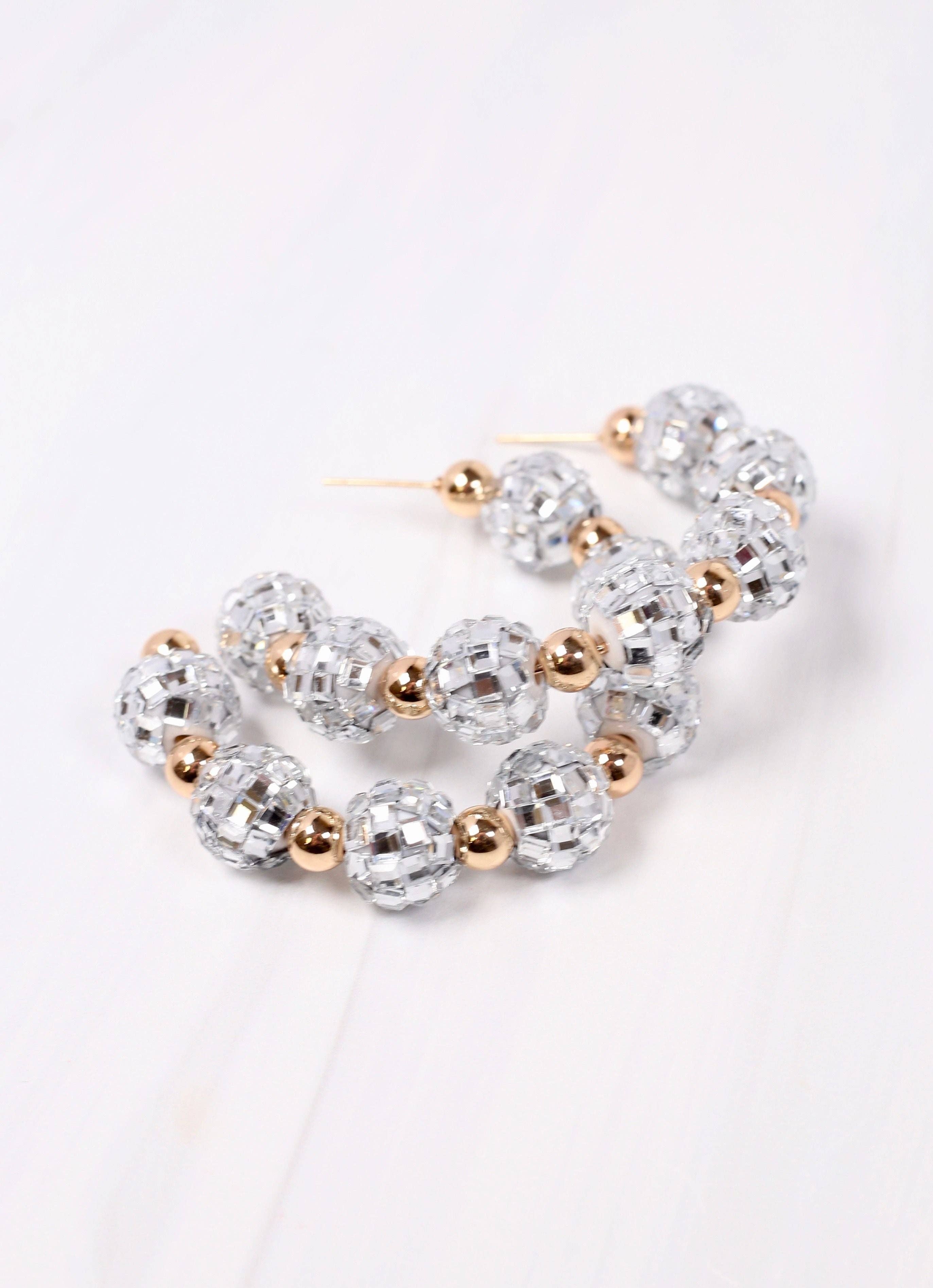 Mirrorball Hoop Earring