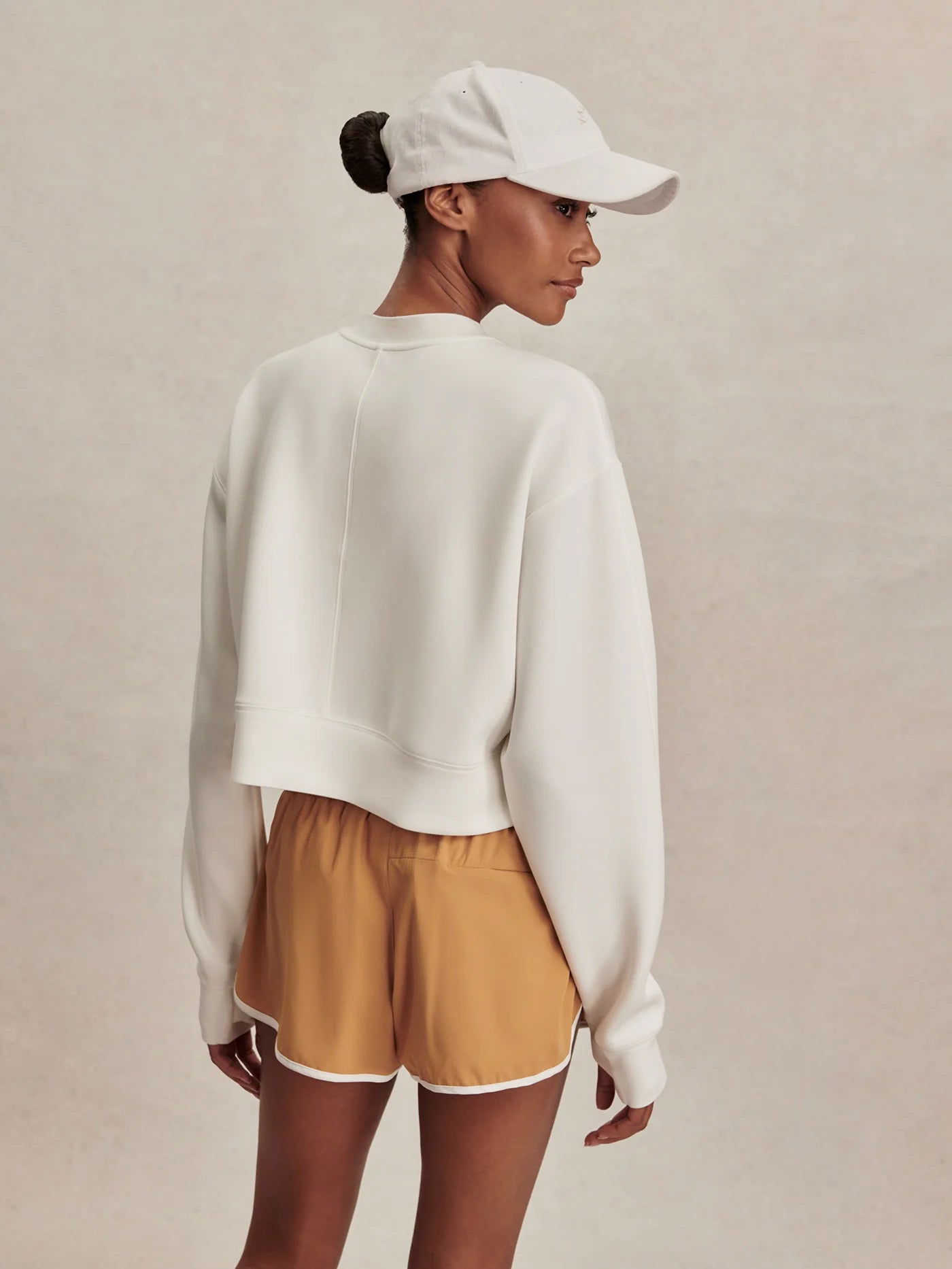 Tasmin Cropped Sweat - Snow White | Varley
