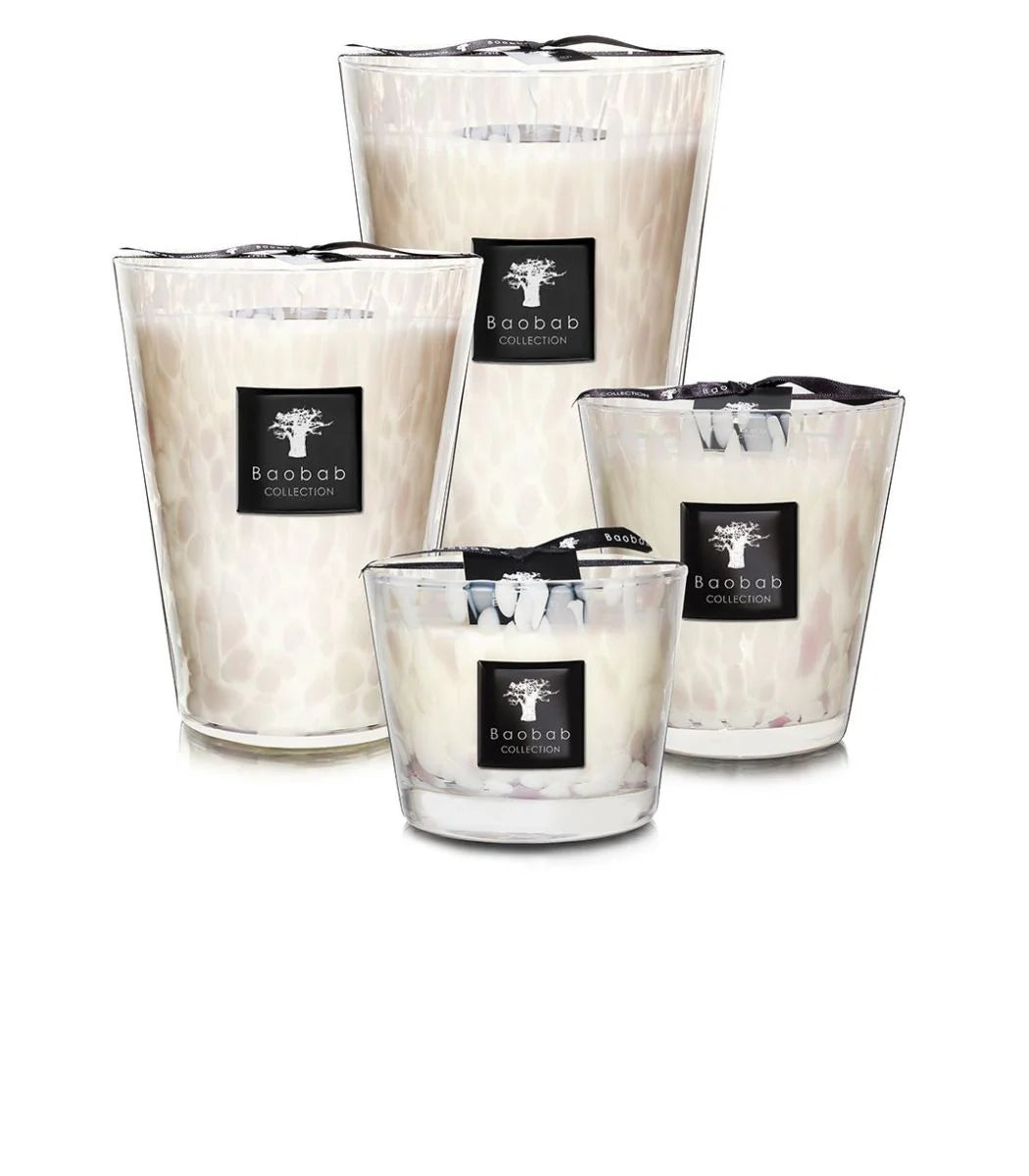 Scented Candle - Pearls White | Baobab
