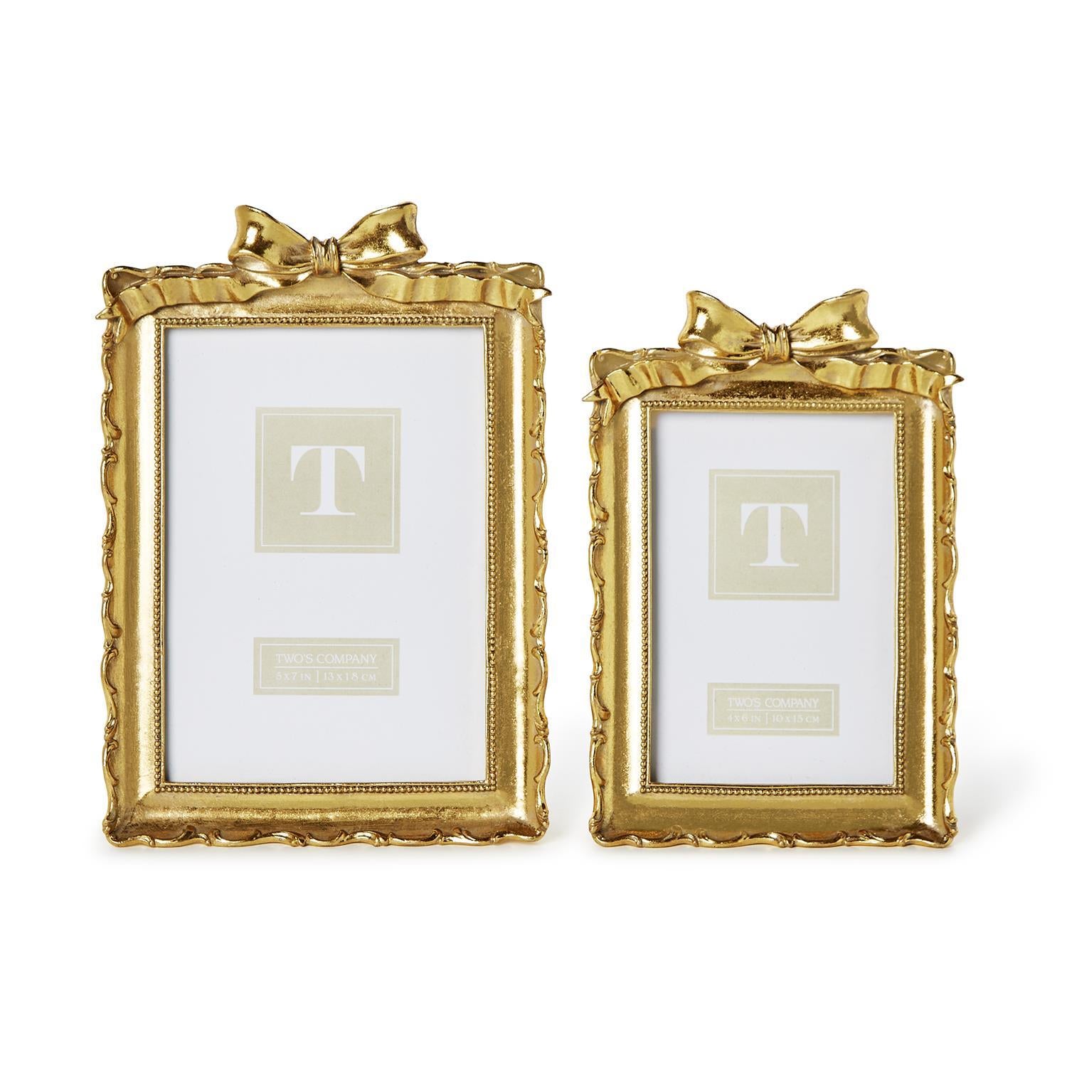 Gold Frame with Accent Bow