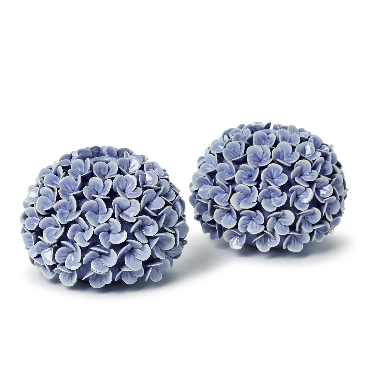 Hydrangea Flower Vase/Taper Candle Holder