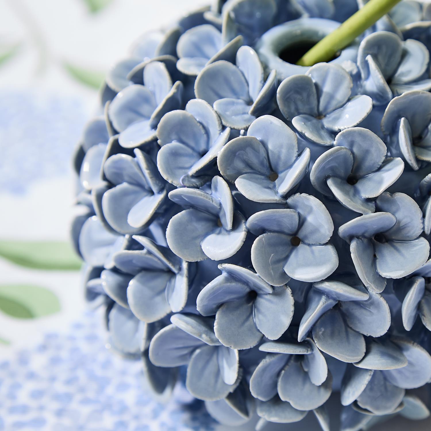 Hydrangea Flower Vase/Taper Candle Holder