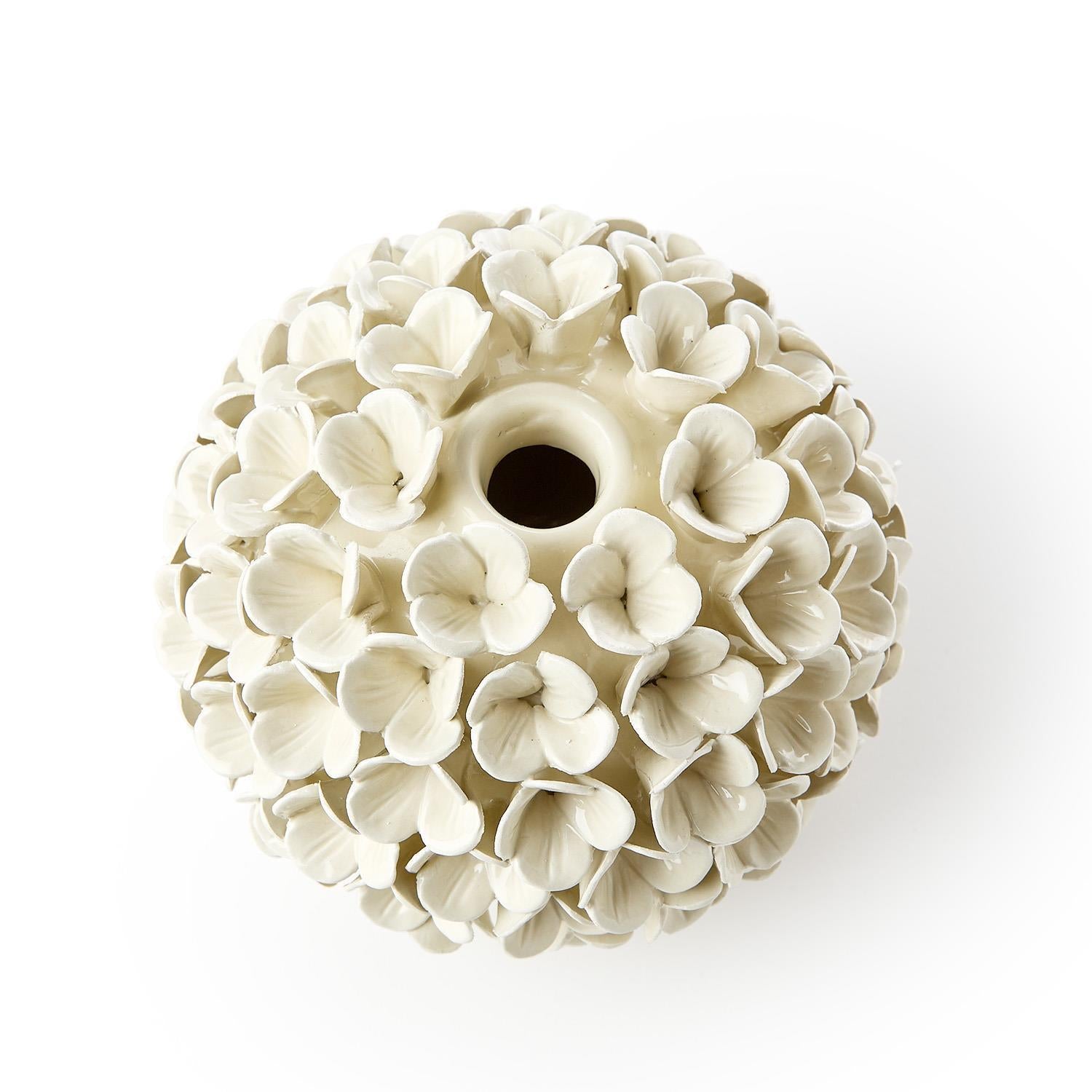 Hydrangea Flower Vase/Taper Candle Holder