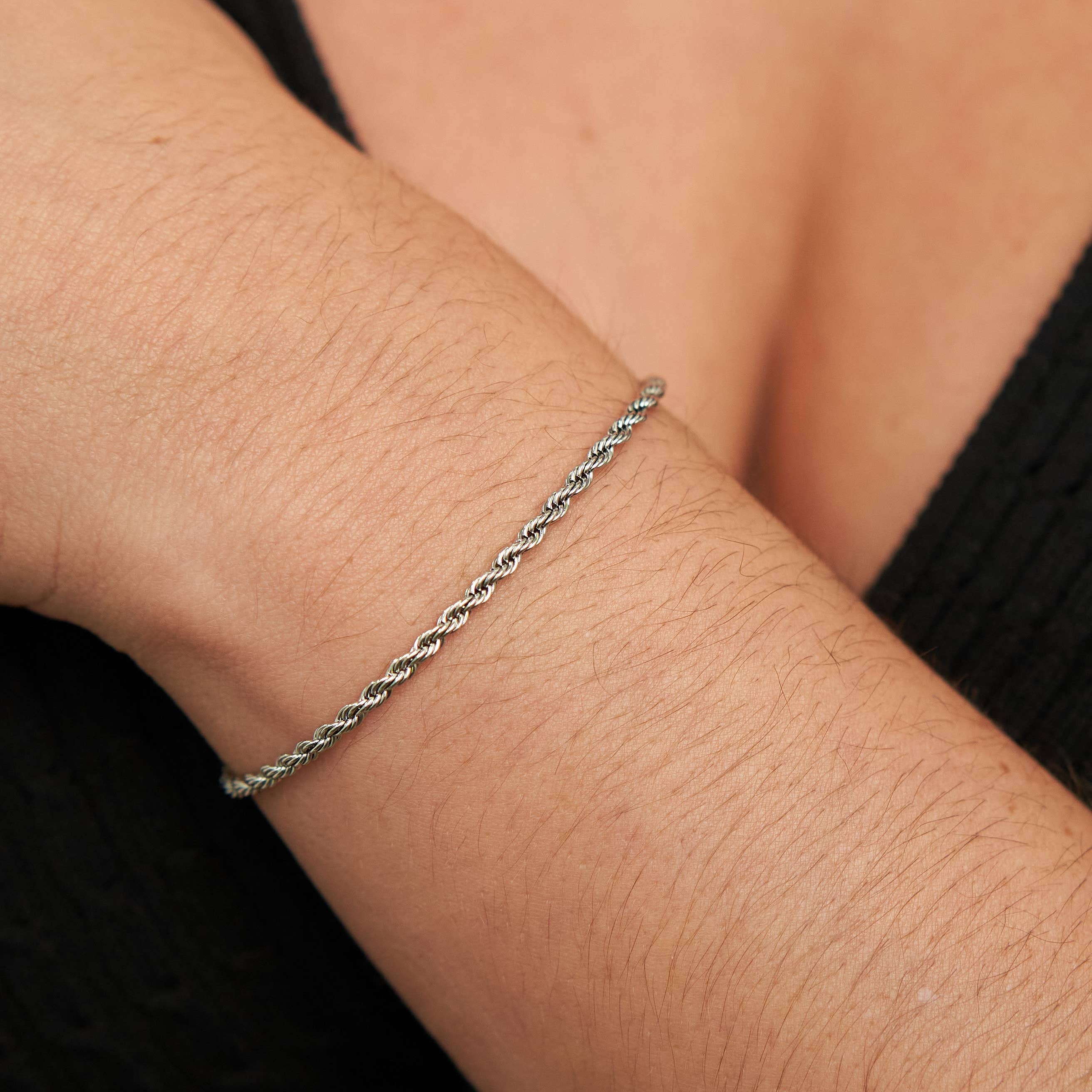 Rope Dainty Bracelet Silver | Brenda Grands