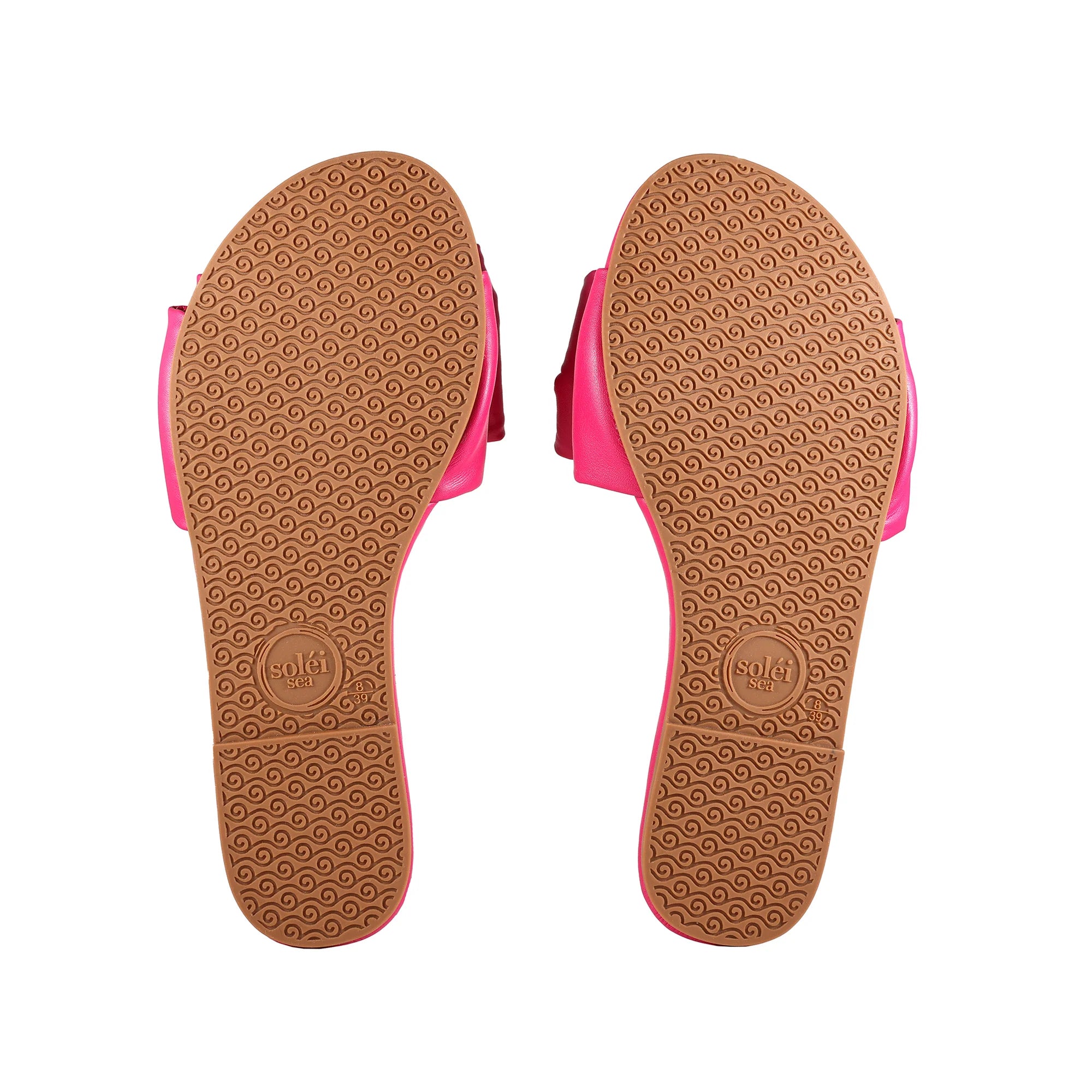 Rafie Bow Slide Sandal - Hot Pink | Soléi Sea