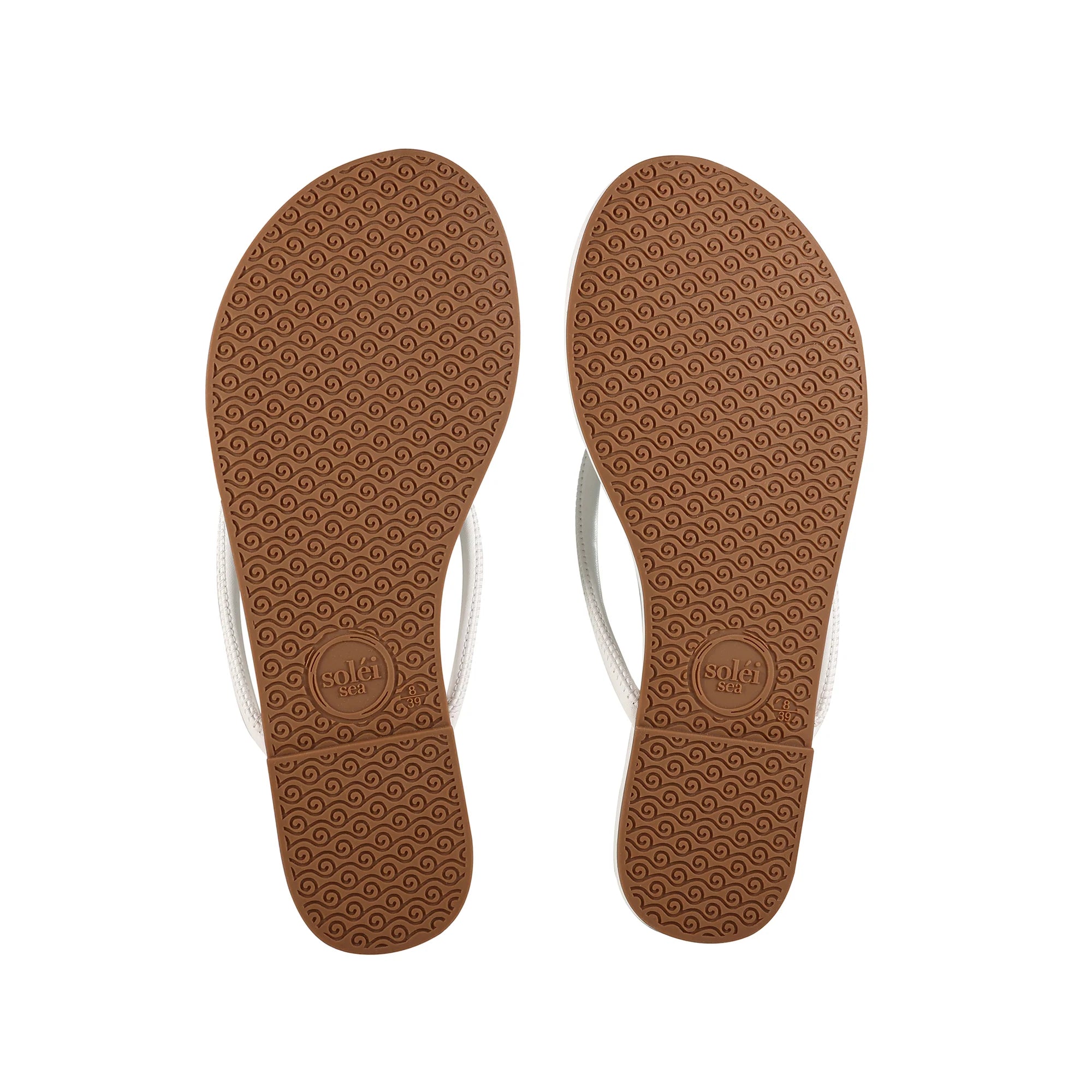 Vivie Stitch Strap Sandal - White | Soléi Sea