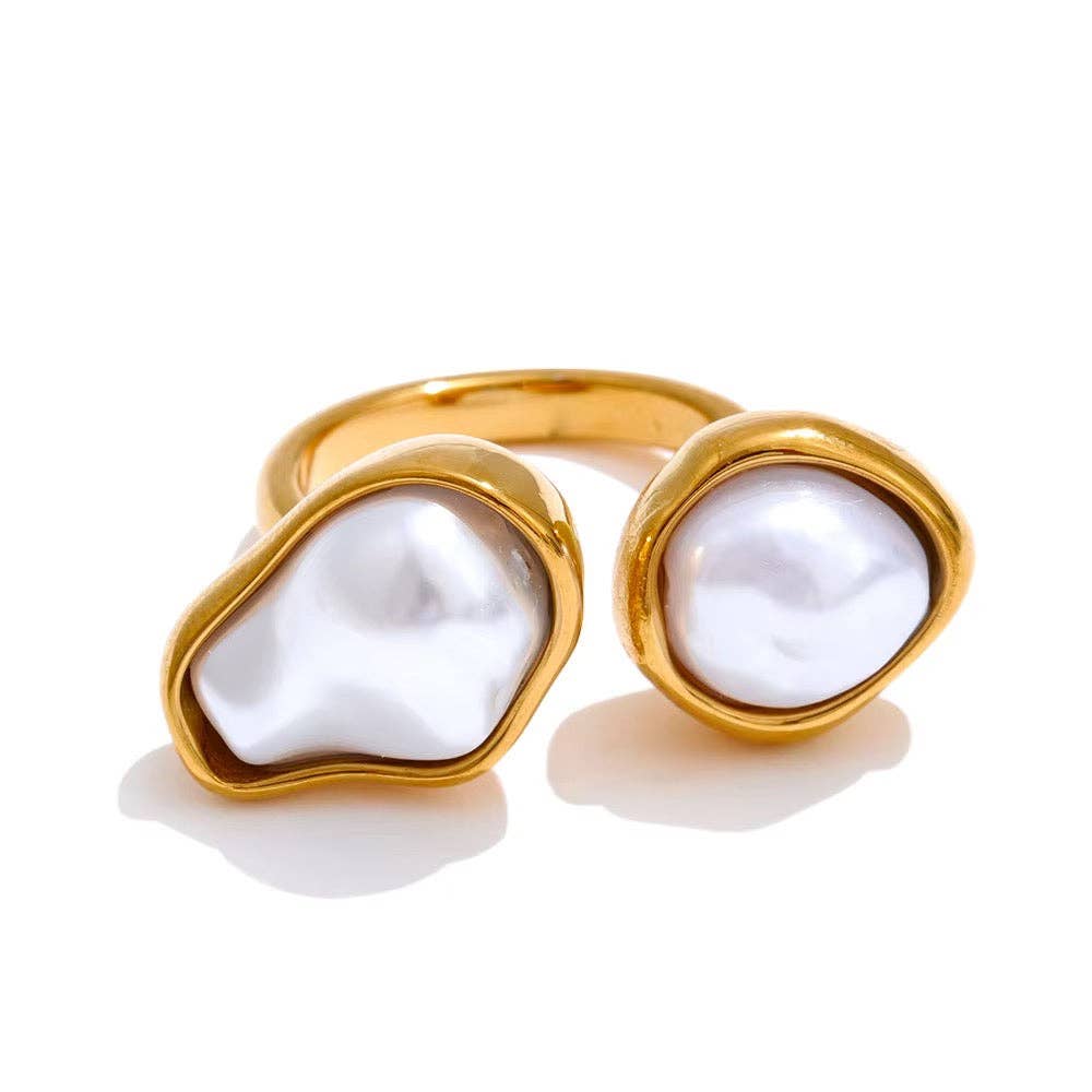 Pearl Duet Ring