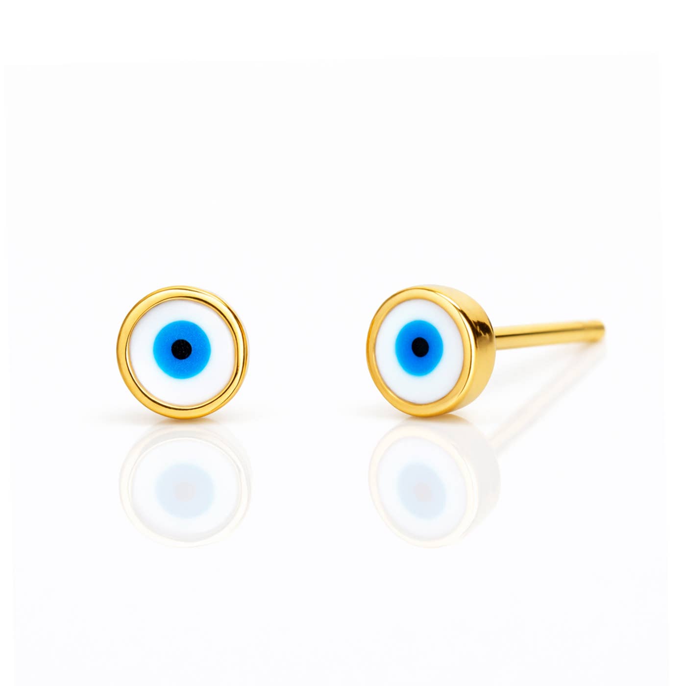 Enamel Round Eye Studs