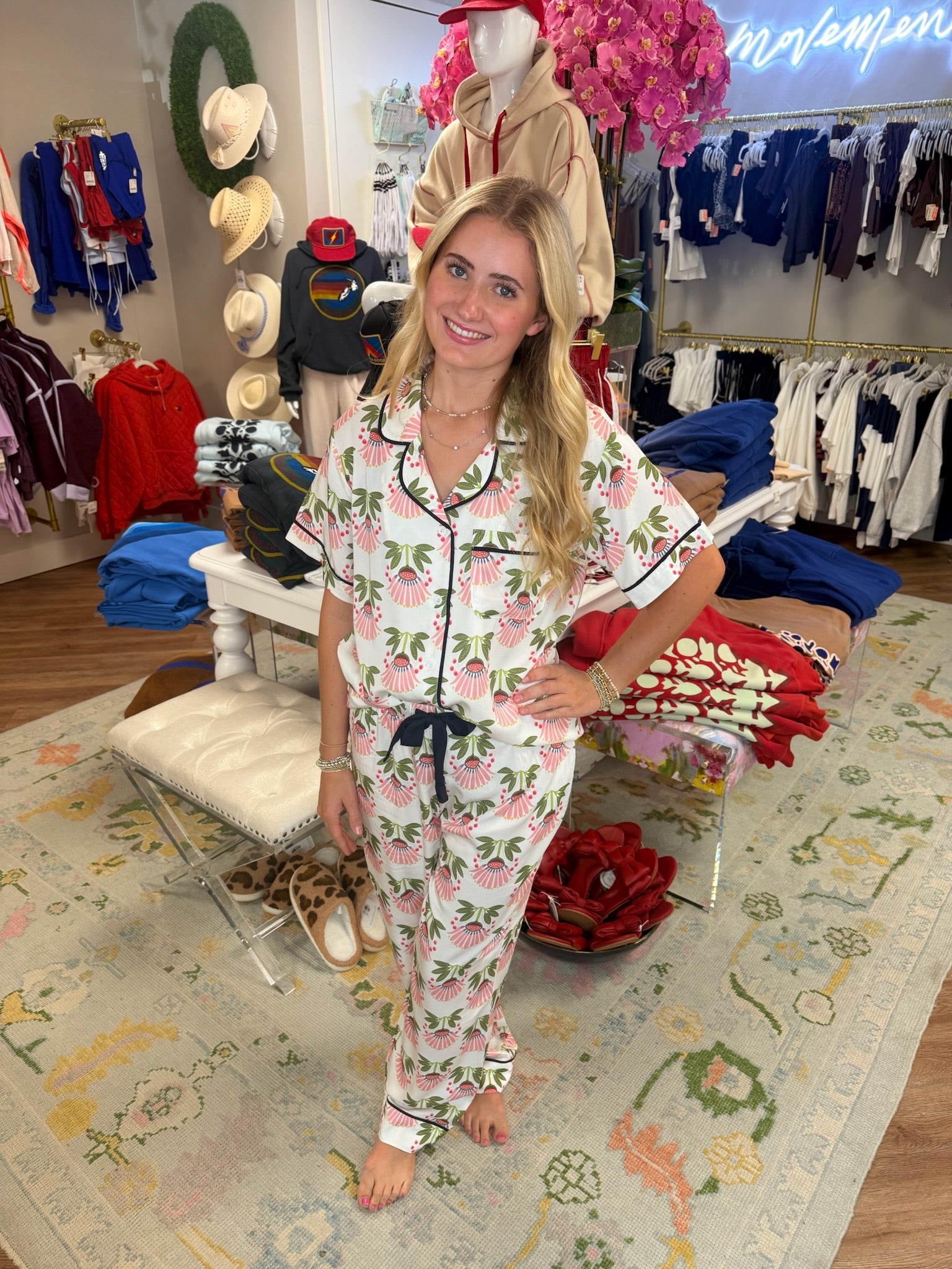 Summer Bouquet Pajama Pant Set | Katie Kime